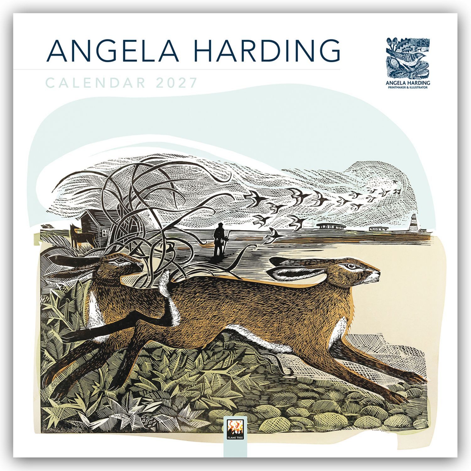 Wandkalender Angela Harding 2027 – Original Flame Tree Publishing-Kalender [Kalende