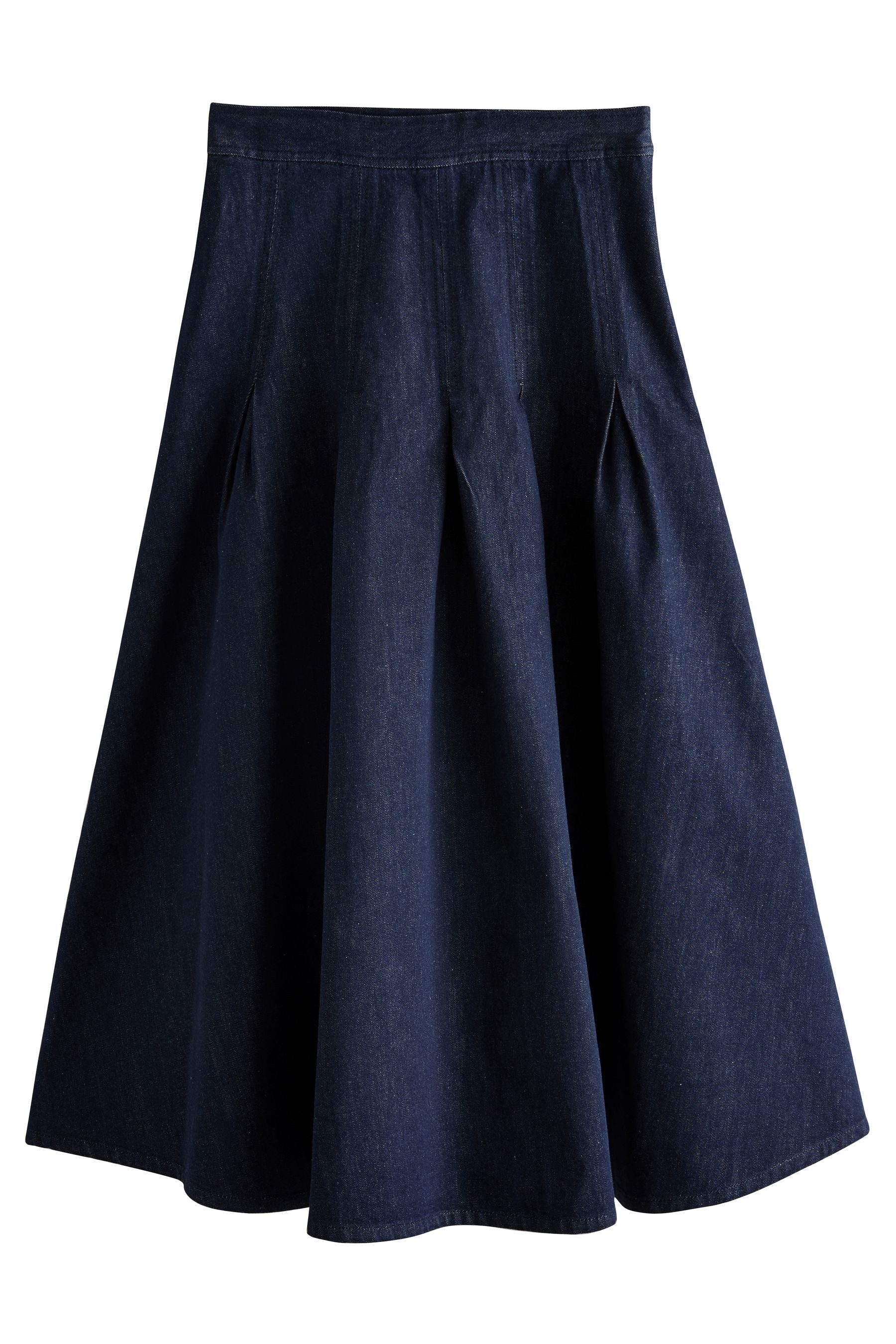 Next Midirock Vollversäumter Midirock aus Denim (1-tlg) günstig online kaufen