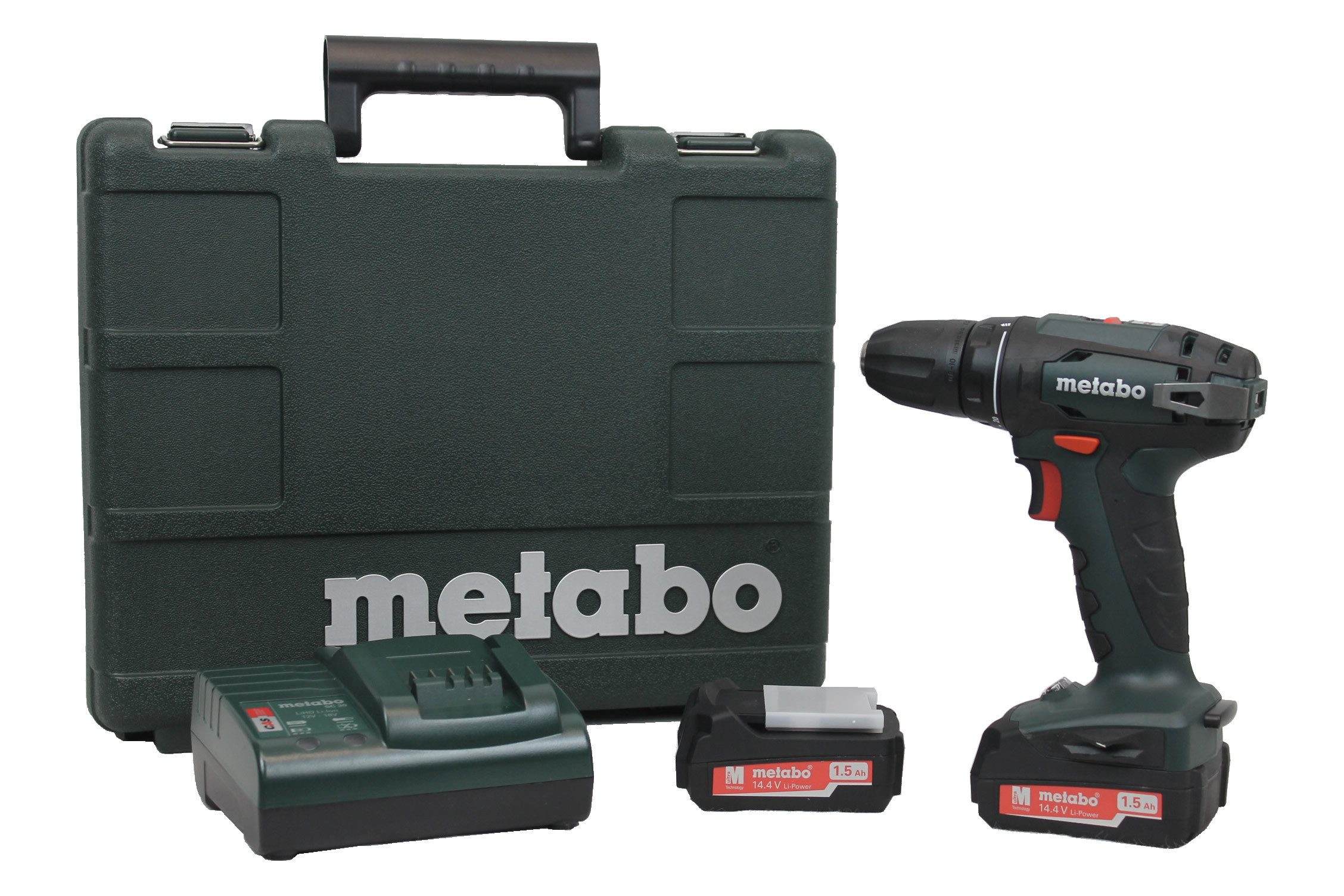 metabo Akku-Bohrschrauber 14,4 V, 2x 1,5 Ah Li-Ion-Akku, mit Koffer (602206550)