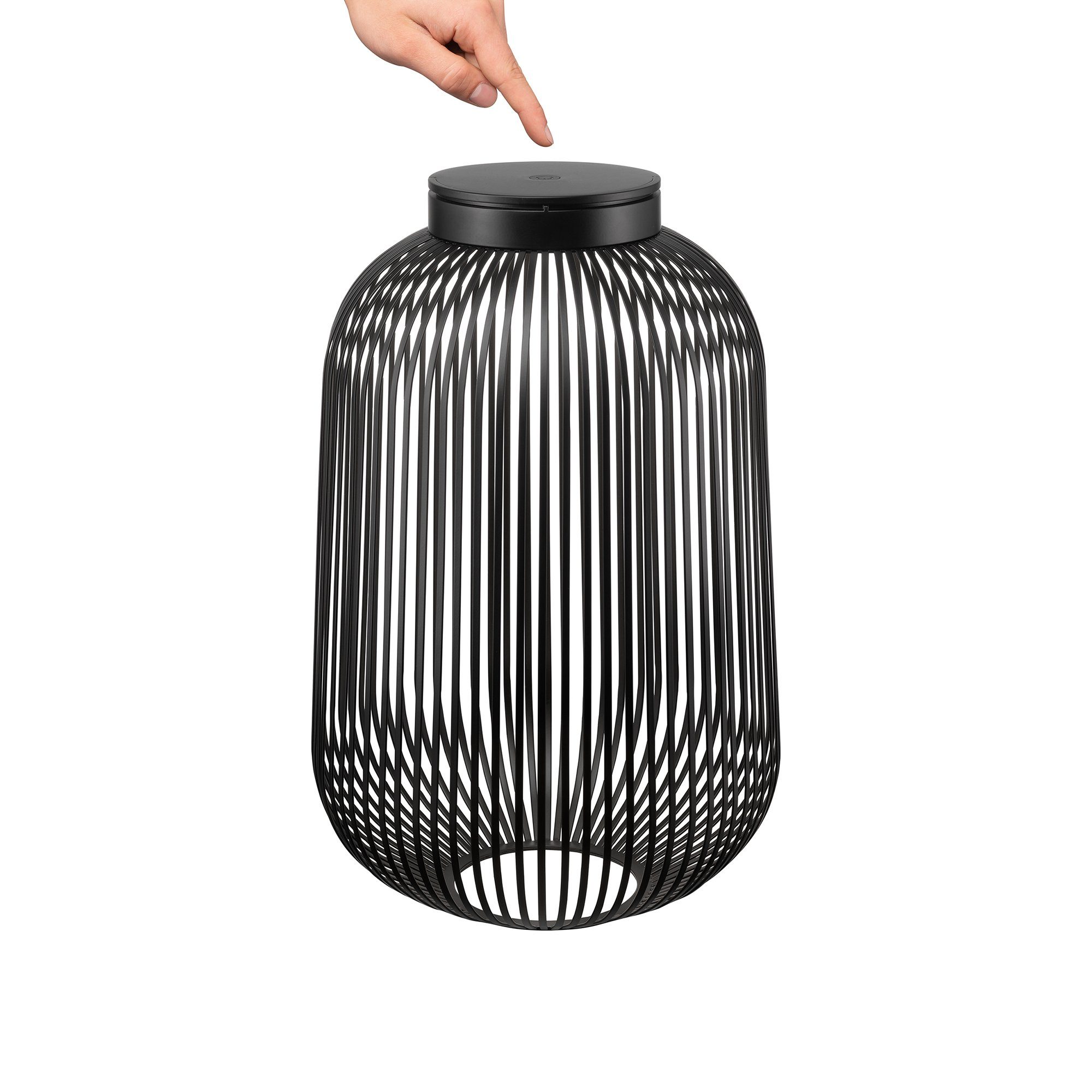 blomus LED Laterne -LITO LED- Mobile Outdoor Akku Leuchte, Außenleuchte: Modernes Design, LED, 2700K-4000K, Warm- bis Kaltweiß, Outdoor geeignet, Stufenlos dimmbar, versch. Lichtfarben, USB-C