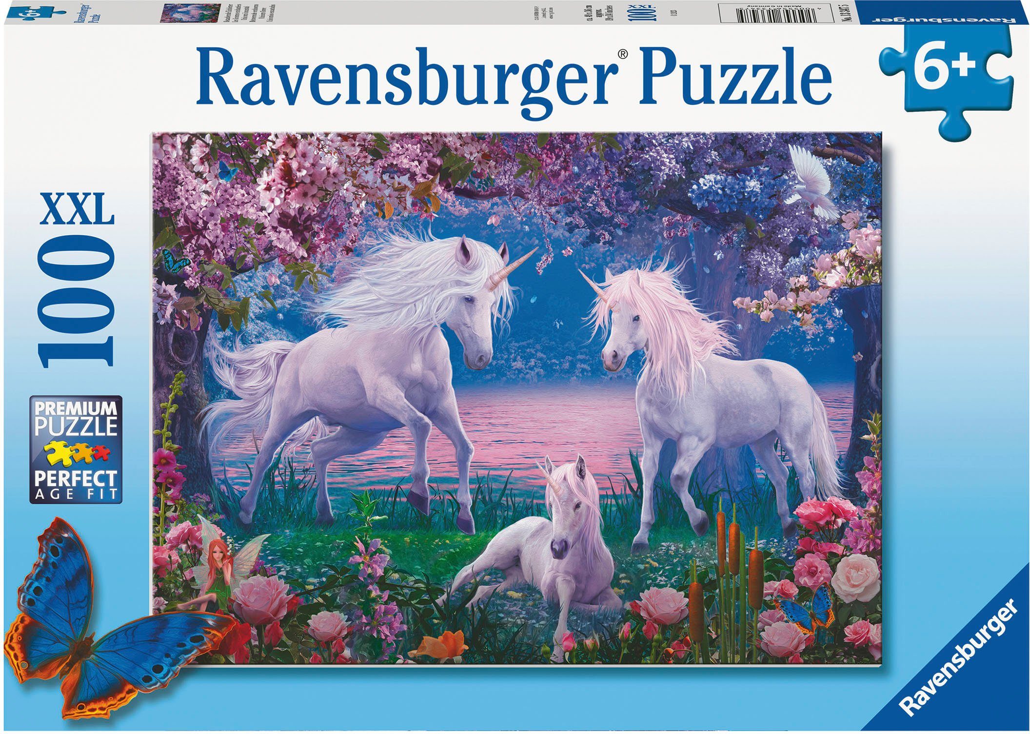 100 - Puzzle Puzzleteile, FSC®- Germany; in Ravensburger Wald Bezaubernde schützt weltweit Einhörner, Made