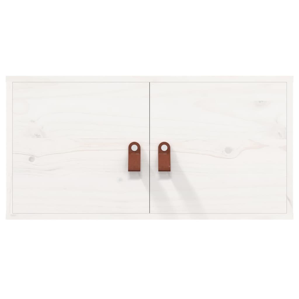 Regal Wandschrank Kiefer, 1-tlg. 60x30x30 Massivholz vidaXL cm Weiß