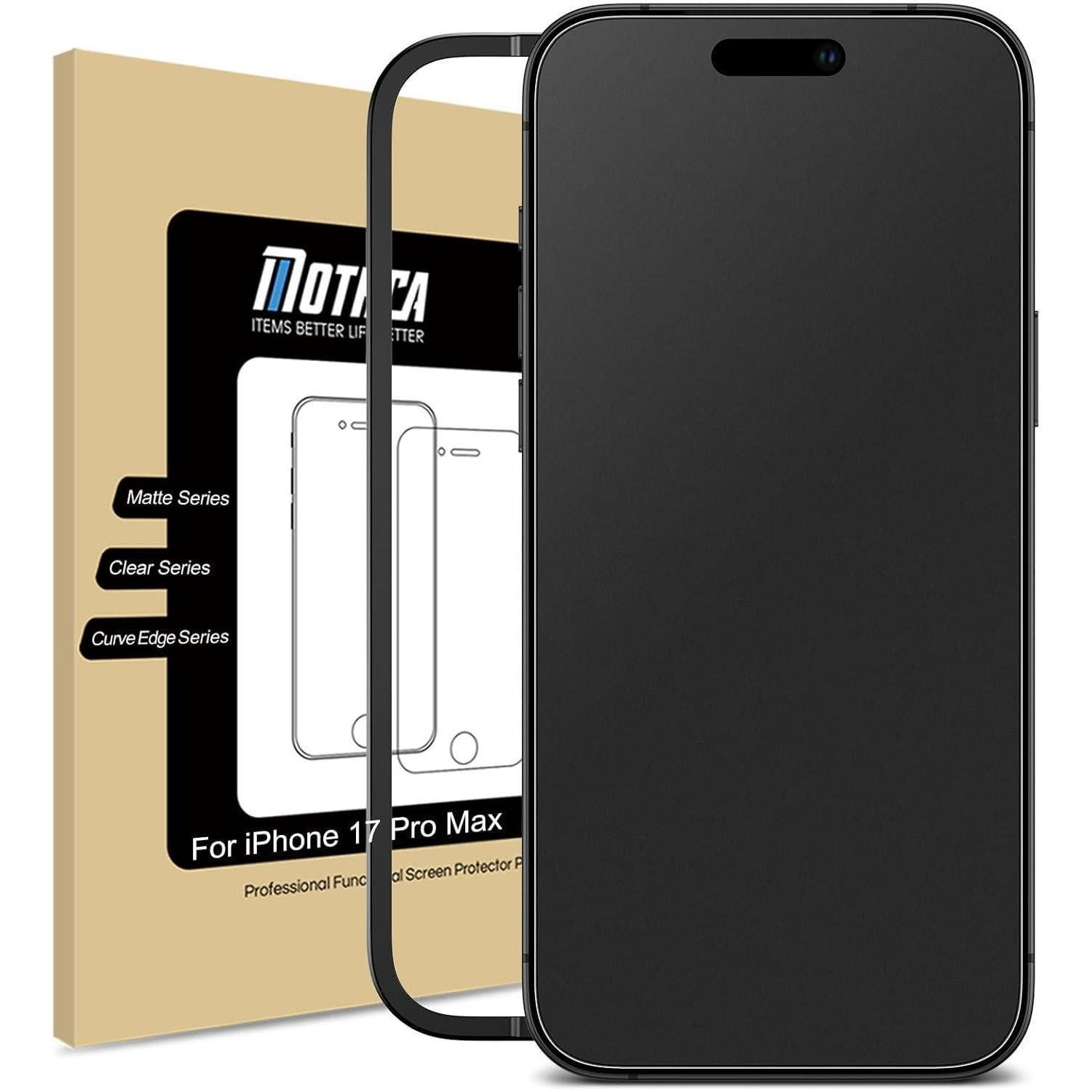 LuxusKollektion Displayschutzglas Schutzfolie Panzerglas 9H Anti iPhone 17 Pro Max 6.9 Inch