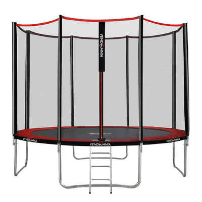 VENDOMNIA Fitnesstrampolin Gartentrampoline mit Sicherheitsnetz, Leiter, Randabdeckung, (Outdoor und Indoor Gartentrampolin mit Zubehör, Fitness Trampoline), 305 cm, Farbwahl