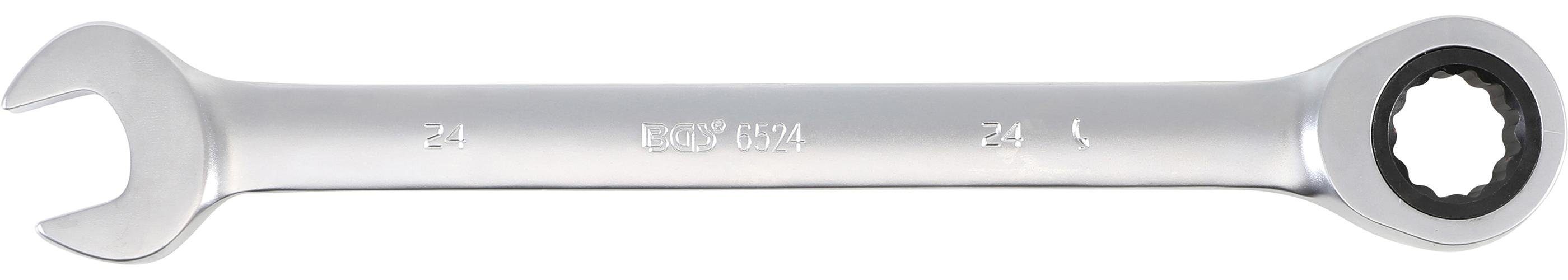 BGS technic Stecknuss Ratschenring-Maulschlüssel, SW 24 mm