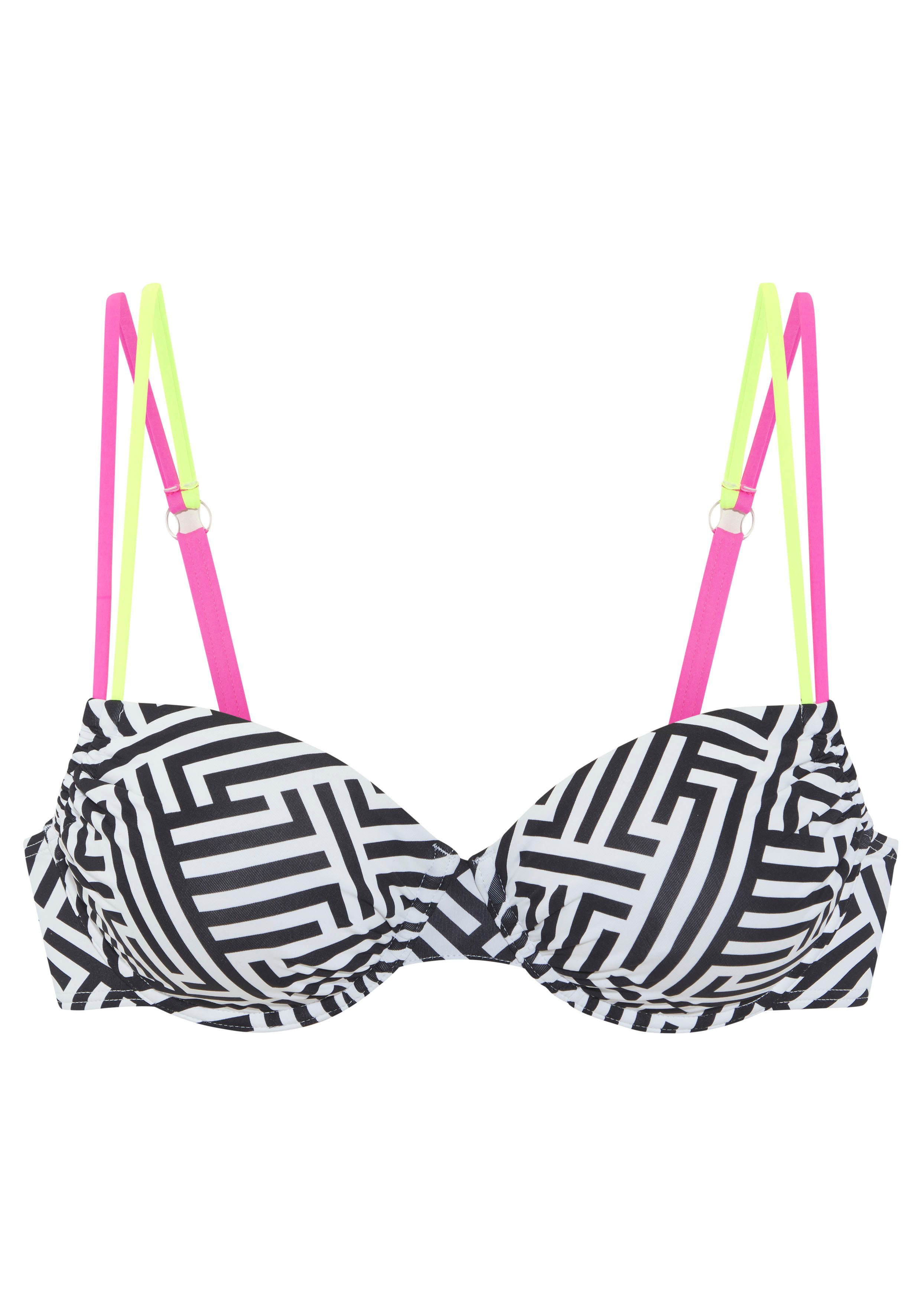 Buffalo Bügel-Bikini-Top Gio, mit modischen Kontrastträgern günstig online kaufen