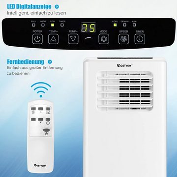 COSTWAY Klimagerät, 4in1, 9000BTU, 20m², Fernbedienung & 24H Timer