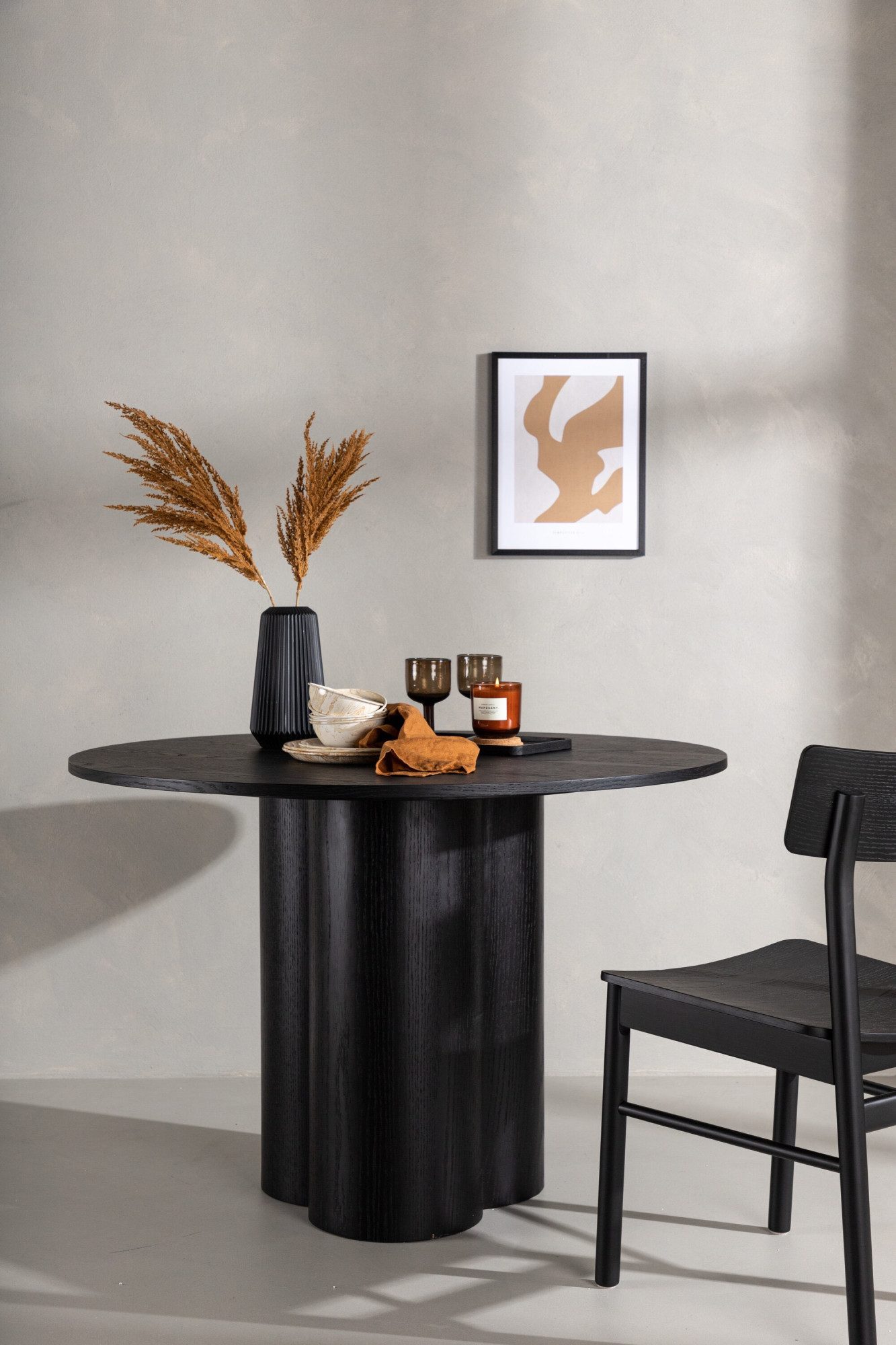 Venture Home Esstisch Olivia, runder Esstisch, Ø 110 cm, Esszimmertisch, MDF, rund, skandinavisch, geschmackvoll