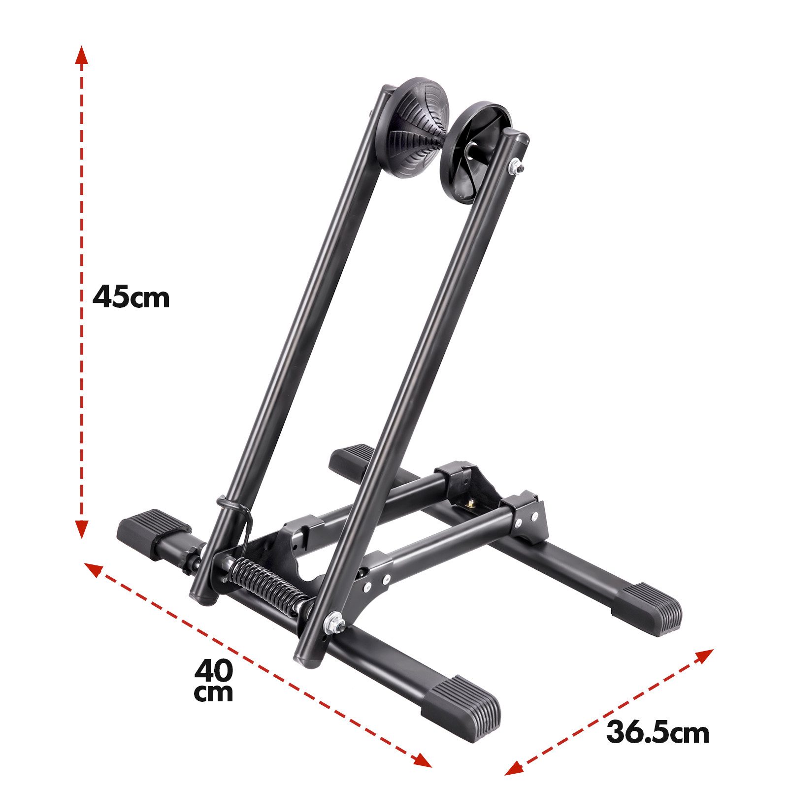 Floordirekt Fahrradständer Bodenparker Finn, Faltbarer Stahlständer, Platzsparend und Stabil