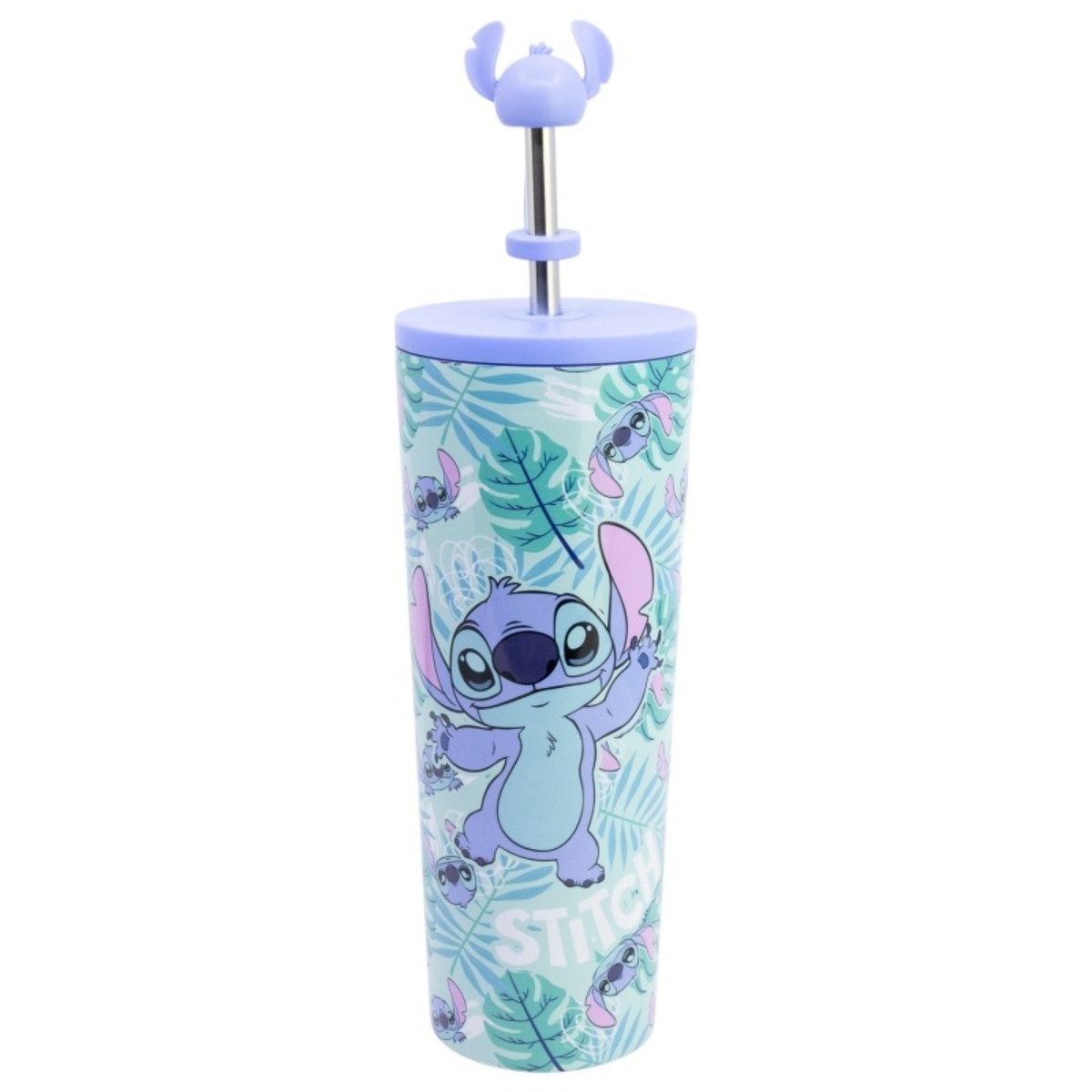 Lilo & Stitch Isolierflasche Edelstahl Thermobecher 770 ml mit Trinkhalm und Deckel