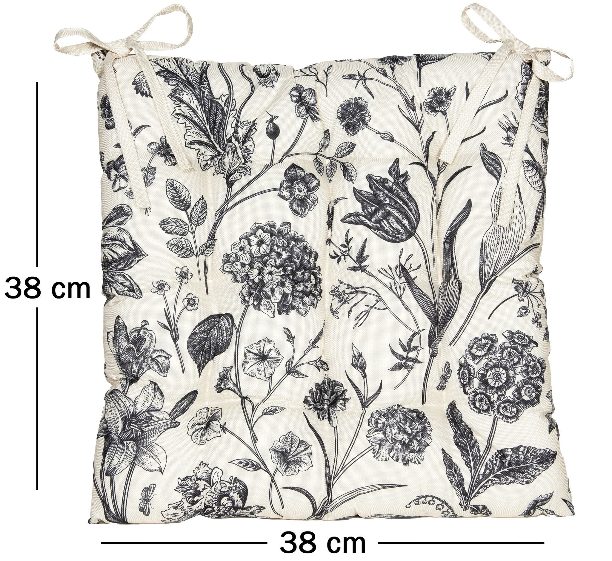 JACK Stuhlkissen JACK Motiv Outdoor Wende Stuhlkissen 38x38cm Lounge Kissen günstig online kaufen