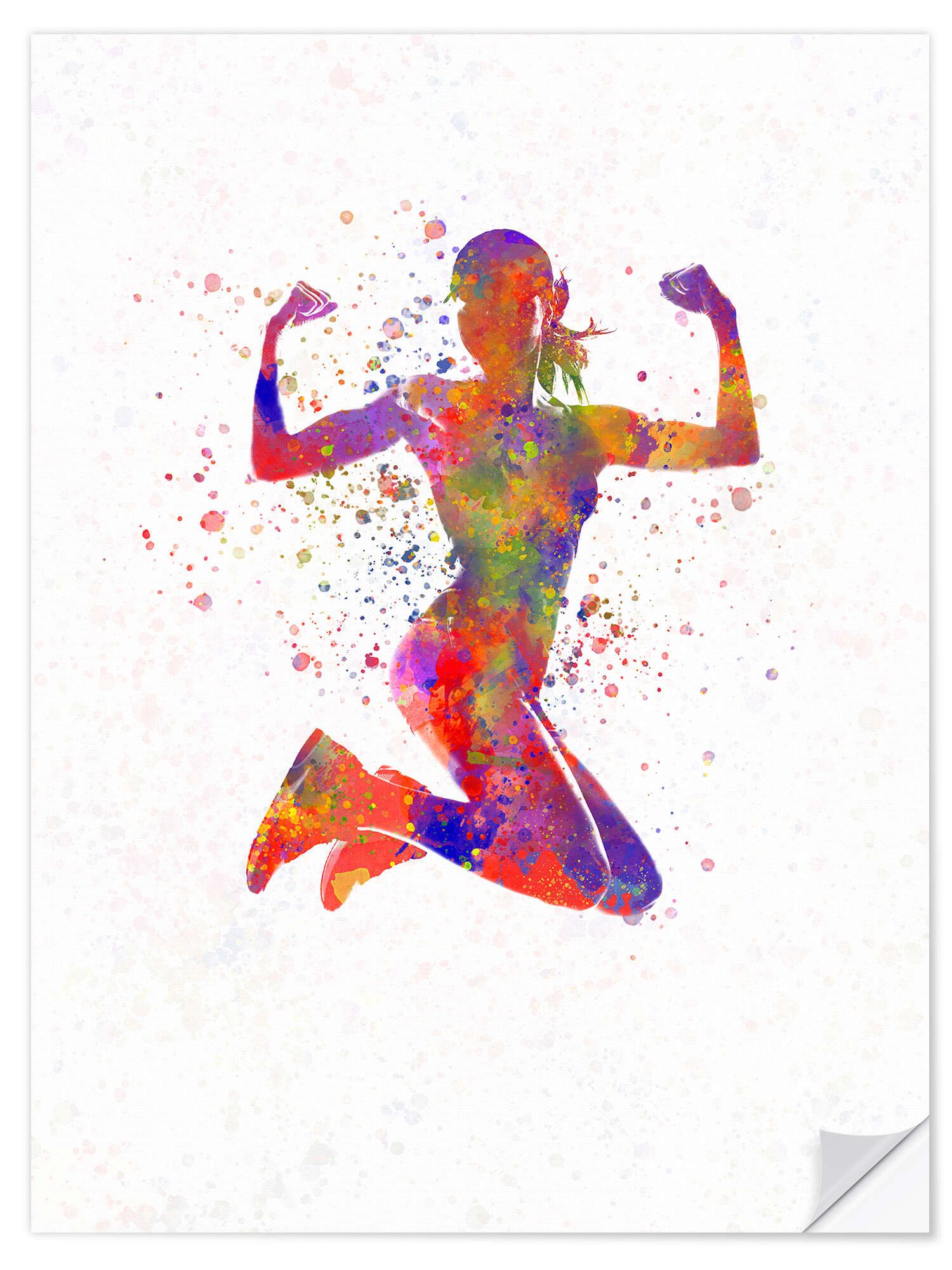 Posterlounge Wandfolie nobelart, Fitnessübung III, Jugendzimmer günstig online kaufen