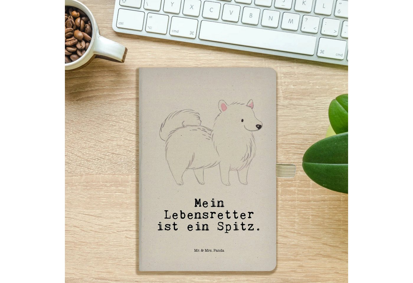 Thumbnail - Mr. & Mrs. Panda Notizbuch Spitz Lebensretter - Transparent - Geschenk, A5 Notizbuch Kariert, Jo Mr. & Mrs. Panda, Kreat...