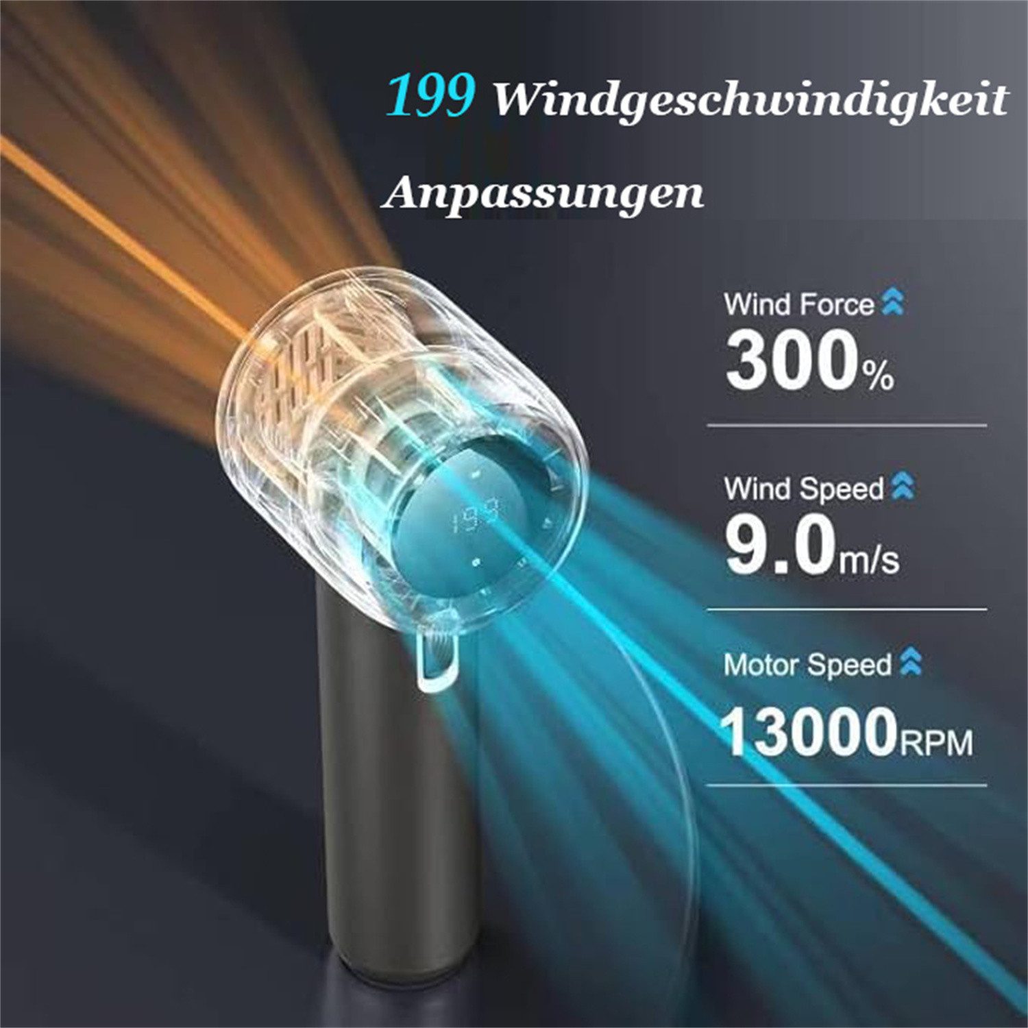 autolock Handventilator Highspeed Tragbarer Handventilator mit günstig online kaufen