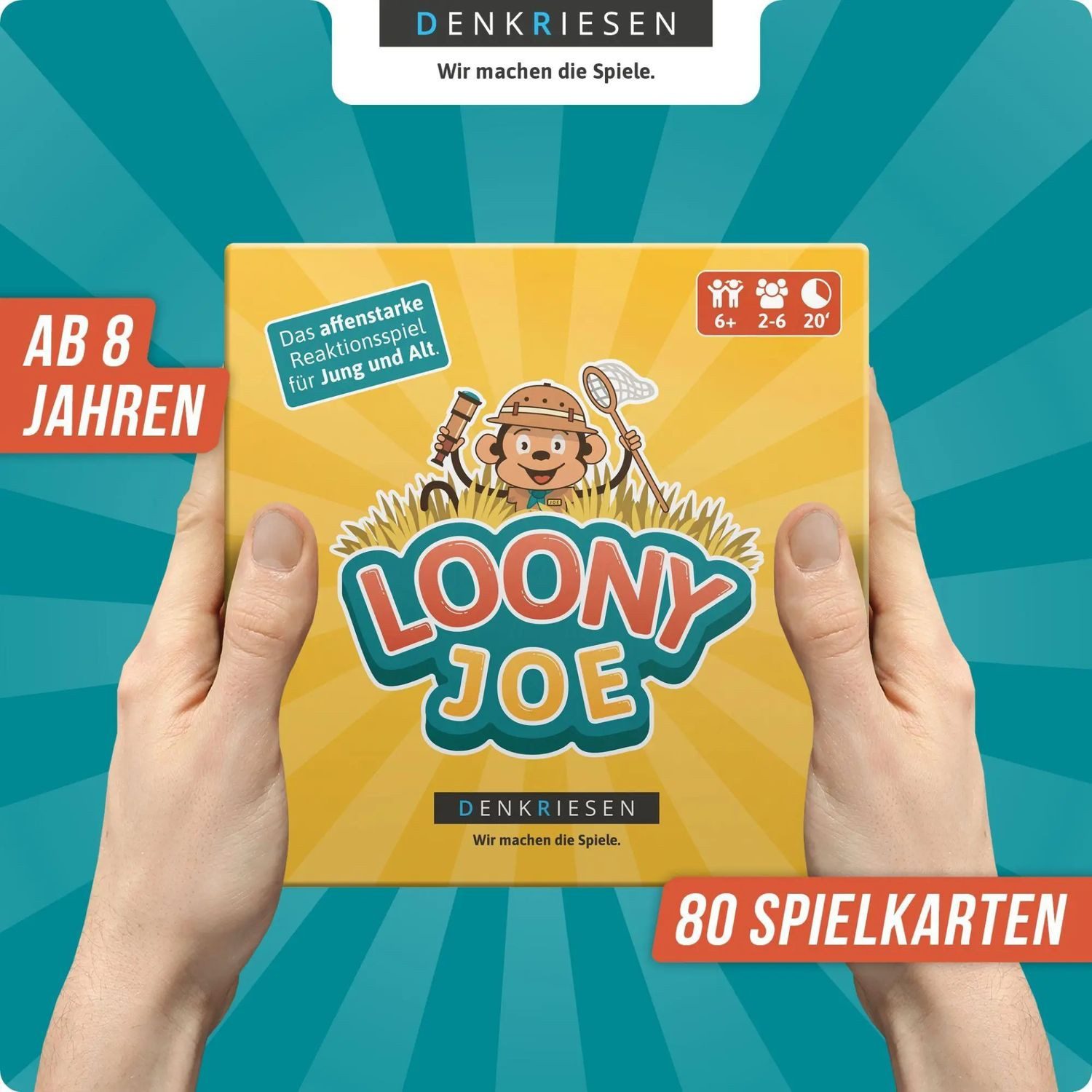 Denkriesen Spiel LOONY JOE - Das affenstarke Reaktionsspiel für jung und alt