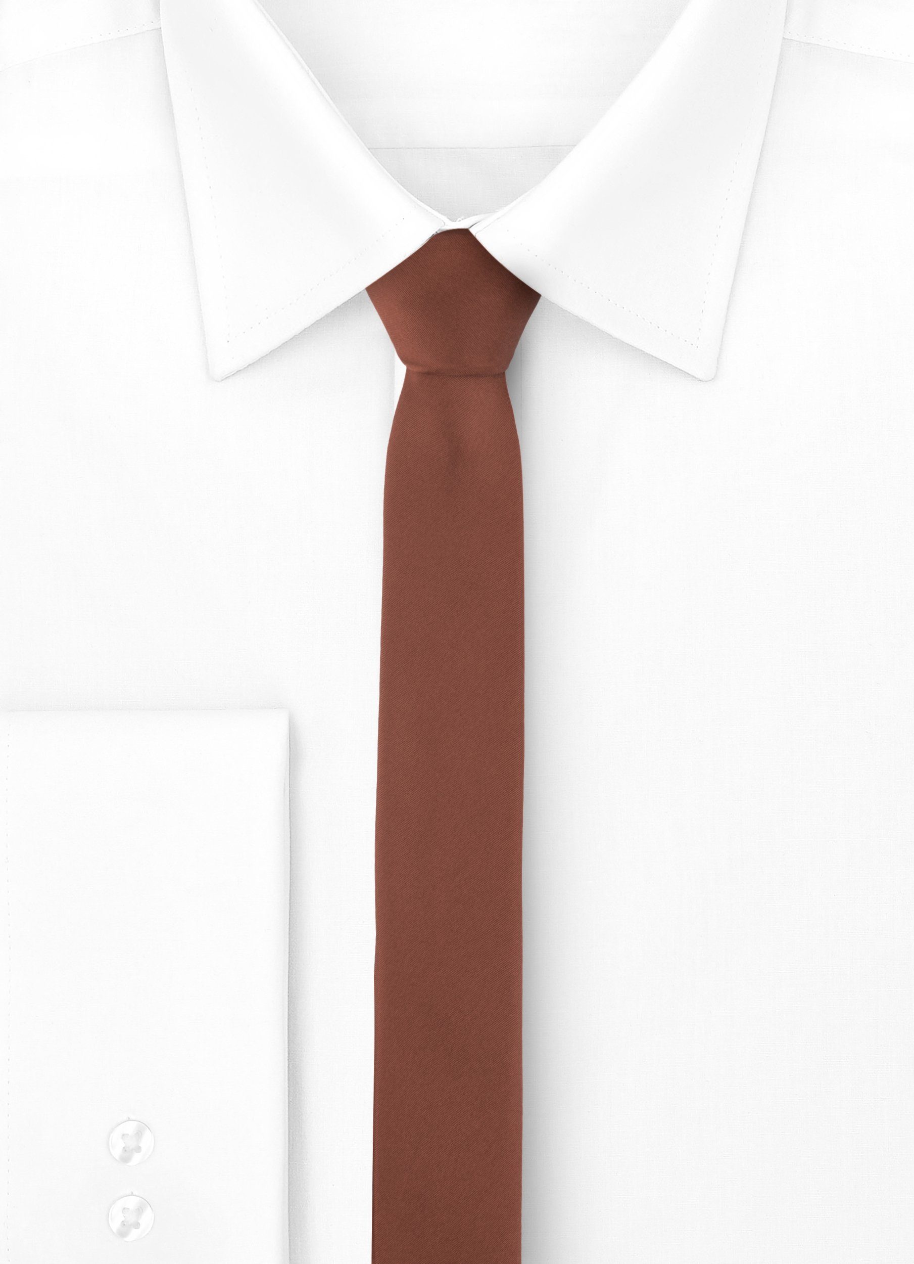 (Set, Krawatte 1-St) Herren Braun Ladeheid Krawatte x 5cm) Schmale (150cm SP-5