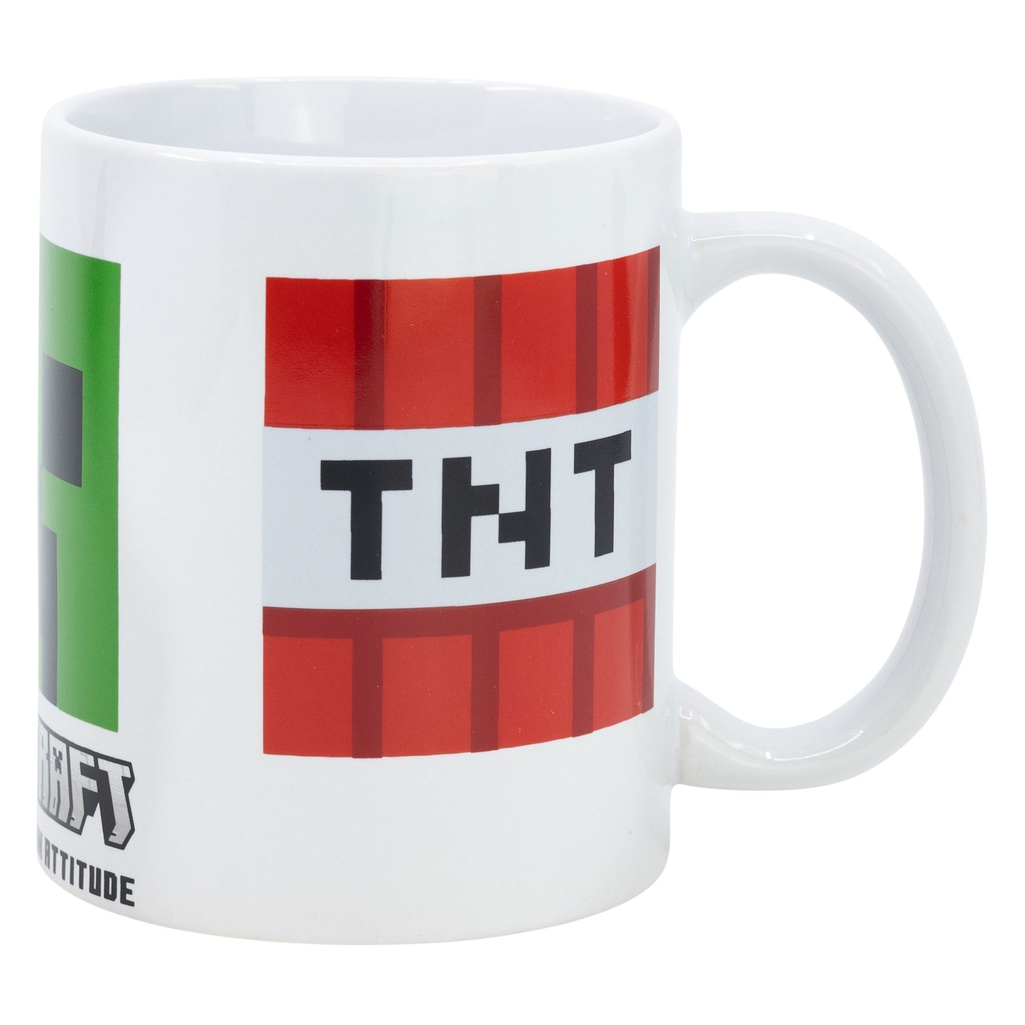 Minecraft Tasse Minecraft Gamer Creeper TNT Kaffeetasse Teetasse Keramik 325 ml, Keramik