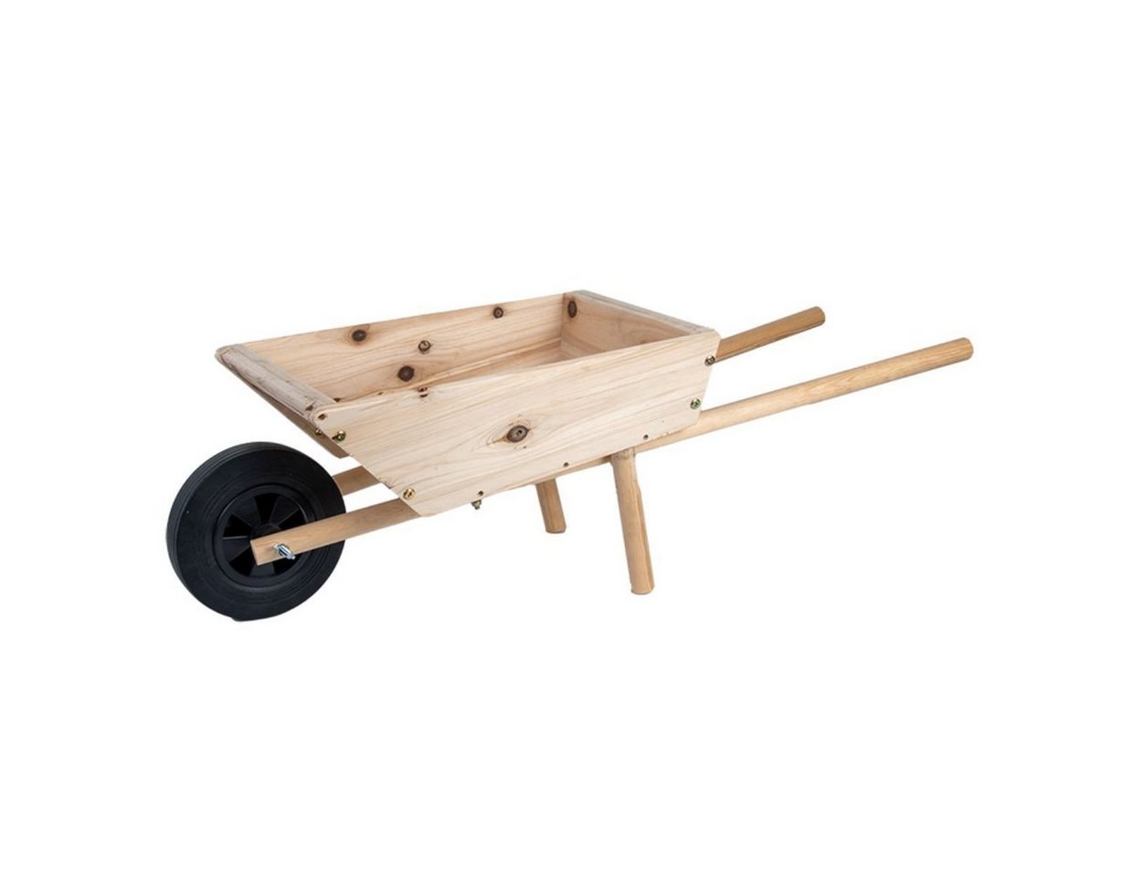 Thumbnail - Rivanto Schubkarre, Kinder Schubkarre aus Holz, 95.5 x 32.5 x 28 cm