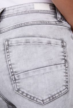 SOCCX Jeansshorts mit Schlitz am Saum