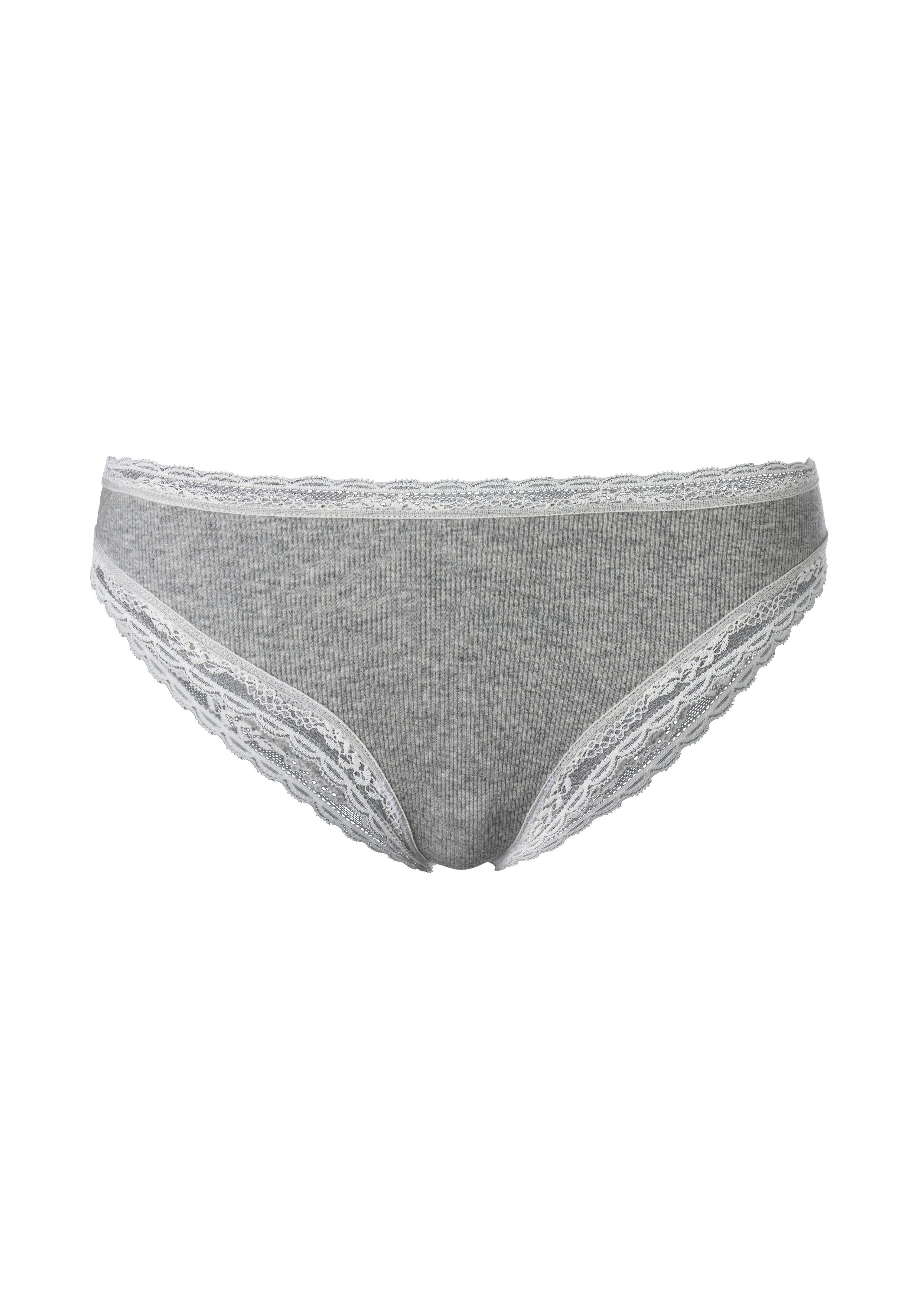 s.Oliver Brasilslip, (Packung, 2 St.), mit modischer Spitze aus Baumwollmis günstig online kaufen