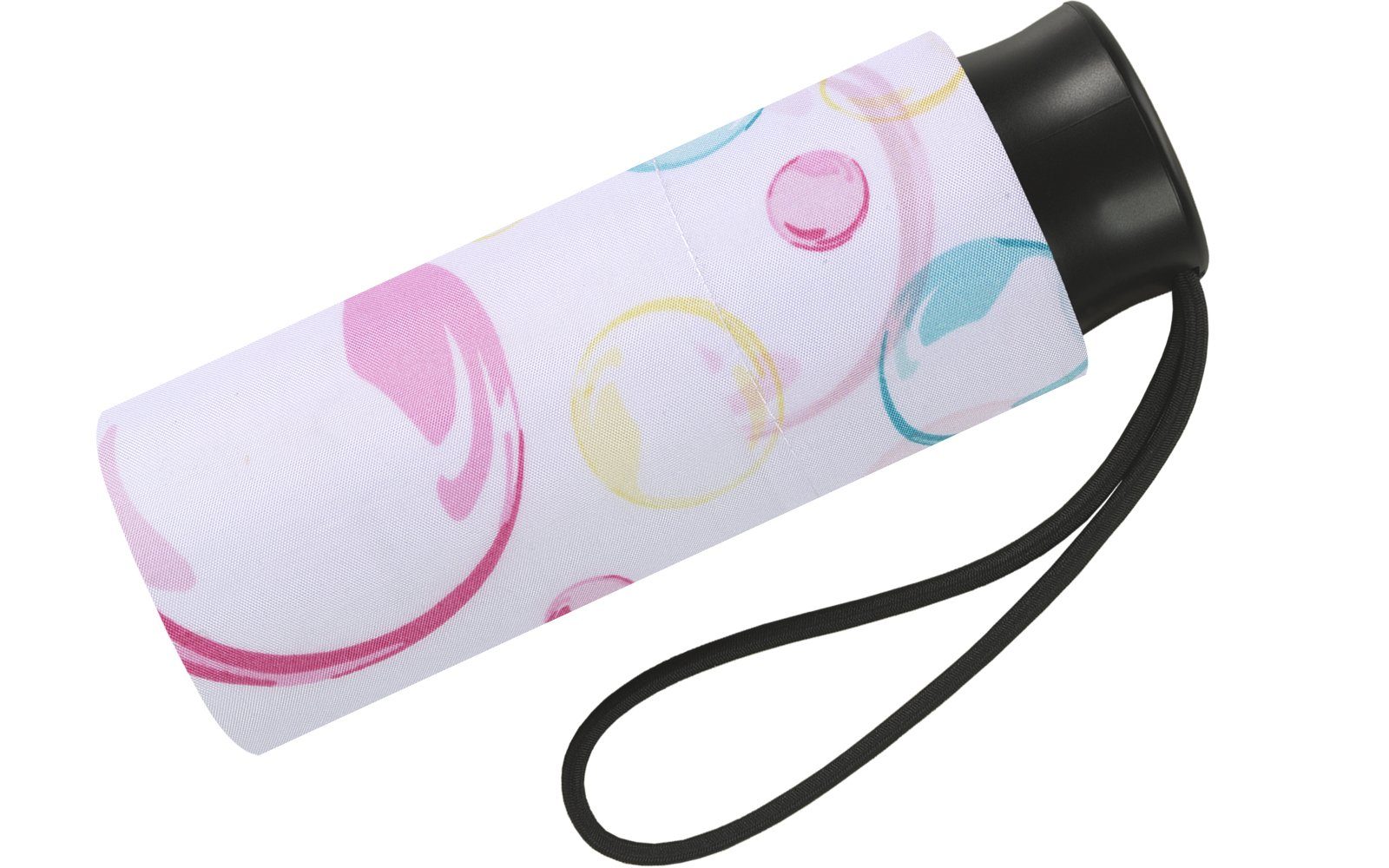 in Damen-Taschenschirm Taschenregenschirm Pastellfarben HAPPY RAIN Handöffner, winziger Motive zarten zauberhafte mit