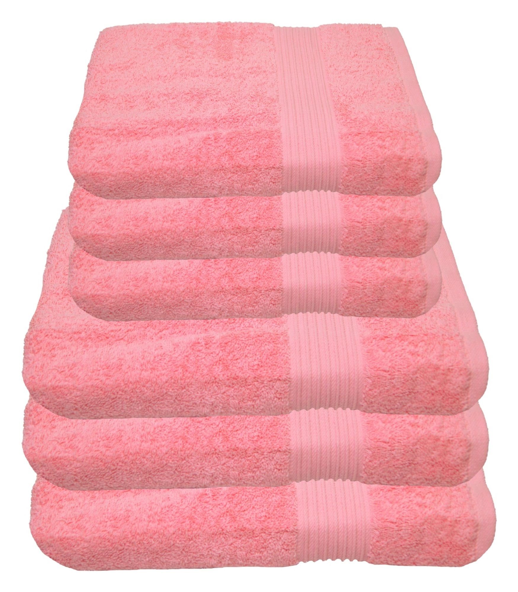 Julie Julsen Handtücher 6-Handtücher-Rosa, Baumwolle (6-St) günstig online kaufen