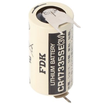 Sanyo Sanyo Lithium Batterie CR17335 SE Size 2/3A, 3er Print Lötfahnen, Ras Batterie