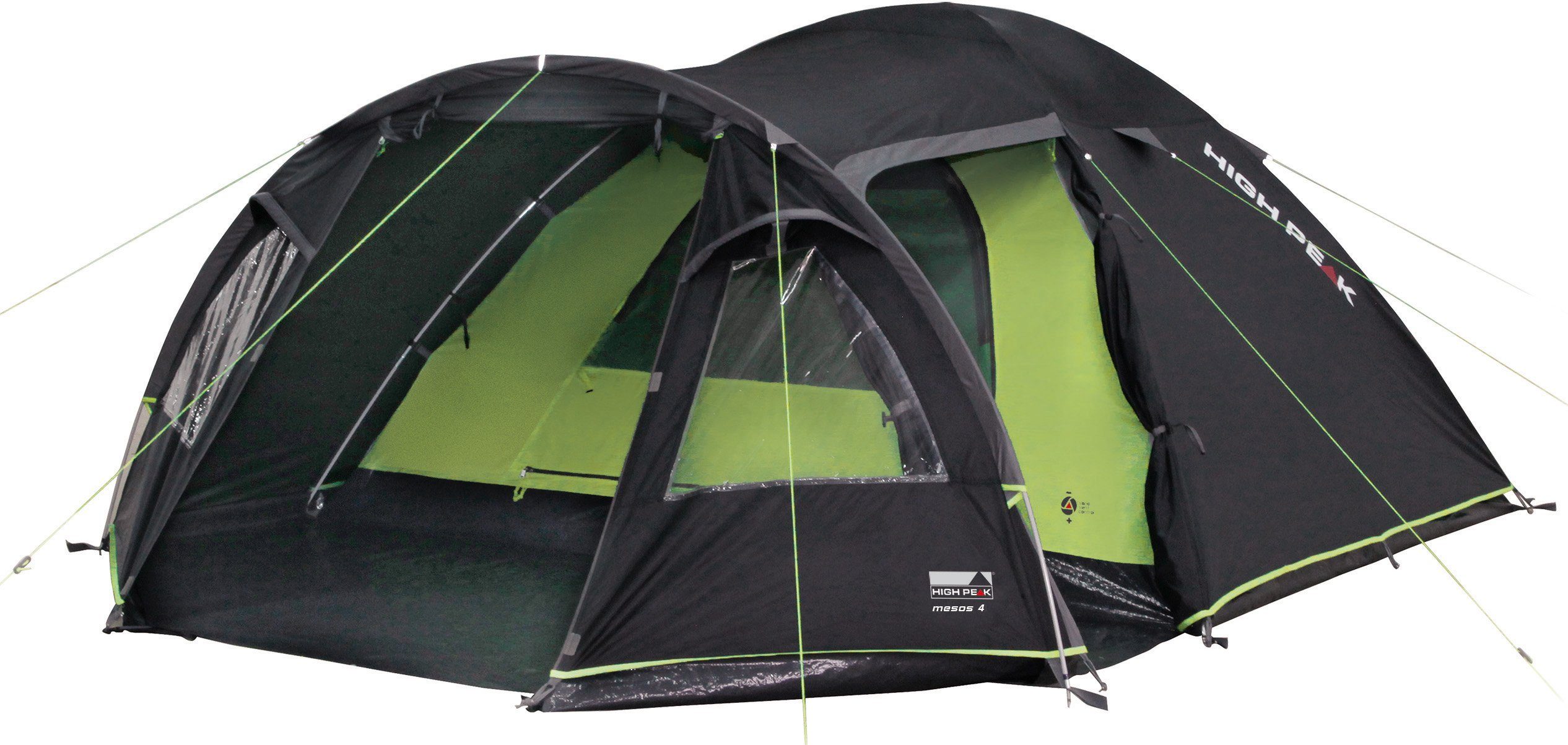 High Peak Kuppelzelt Mesos 4, Personen: 4 (Set, mit Transporttasche)