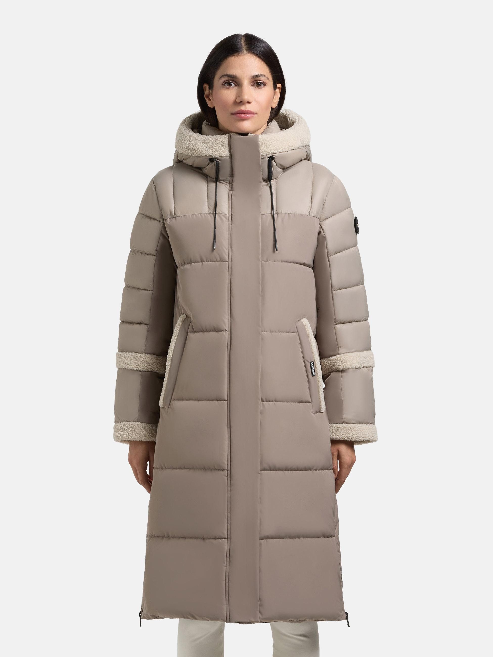 khujo Steppmantel Desna2 Langer gesteppter Damen Mantel mit zahlreichen Fea günstig online kaufen