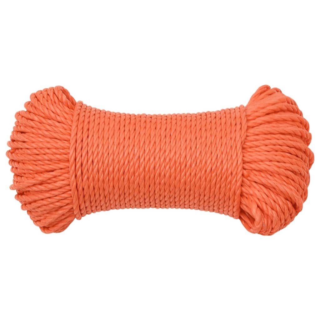 vidaXL Arbeitsseil Orange 6 mm 50 günstig online kaufen