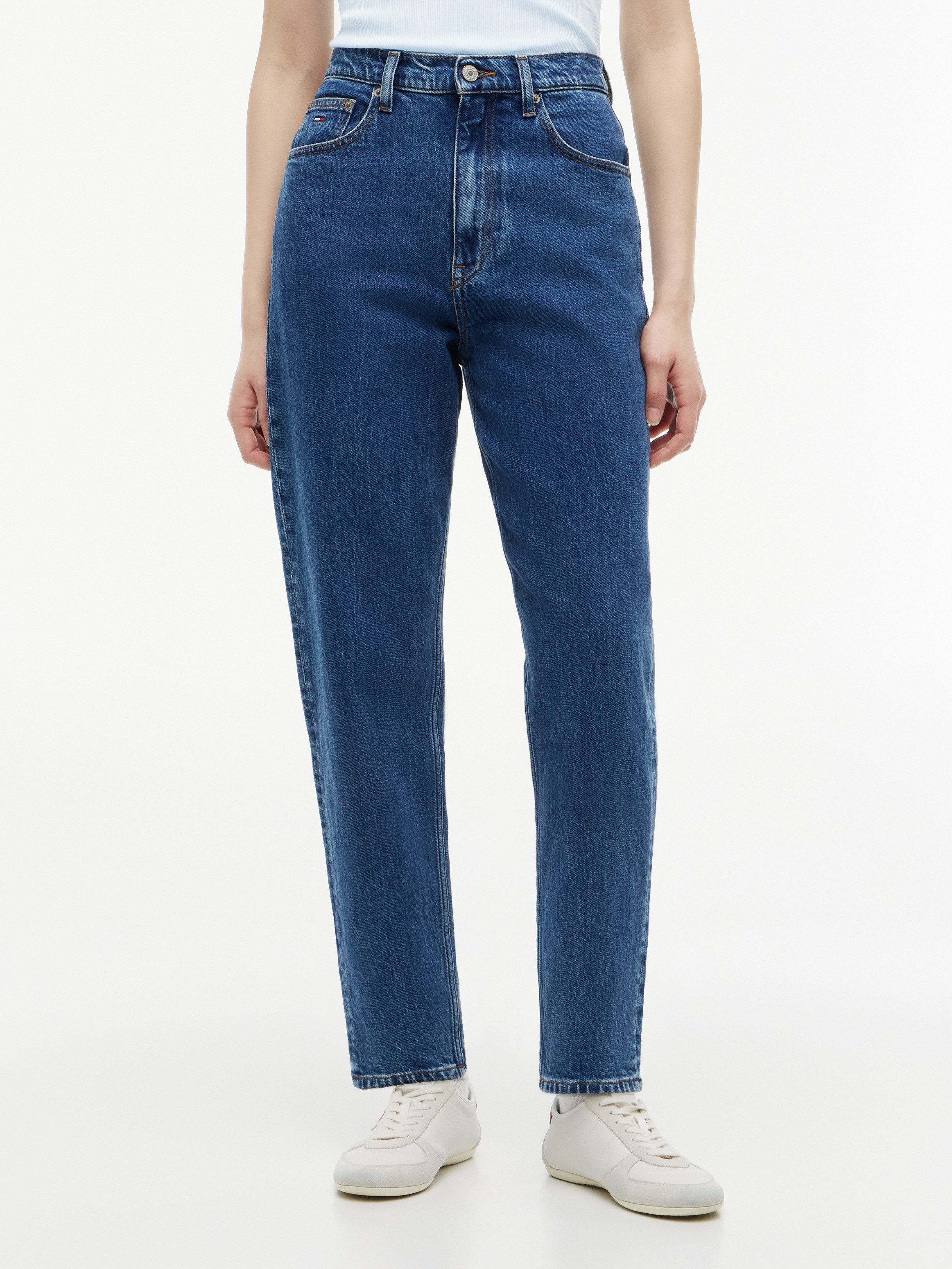 Tommy Jeans Mom-Jeans MOM JEAN UH TPR RW Ultra High Waist, Tapered Fit