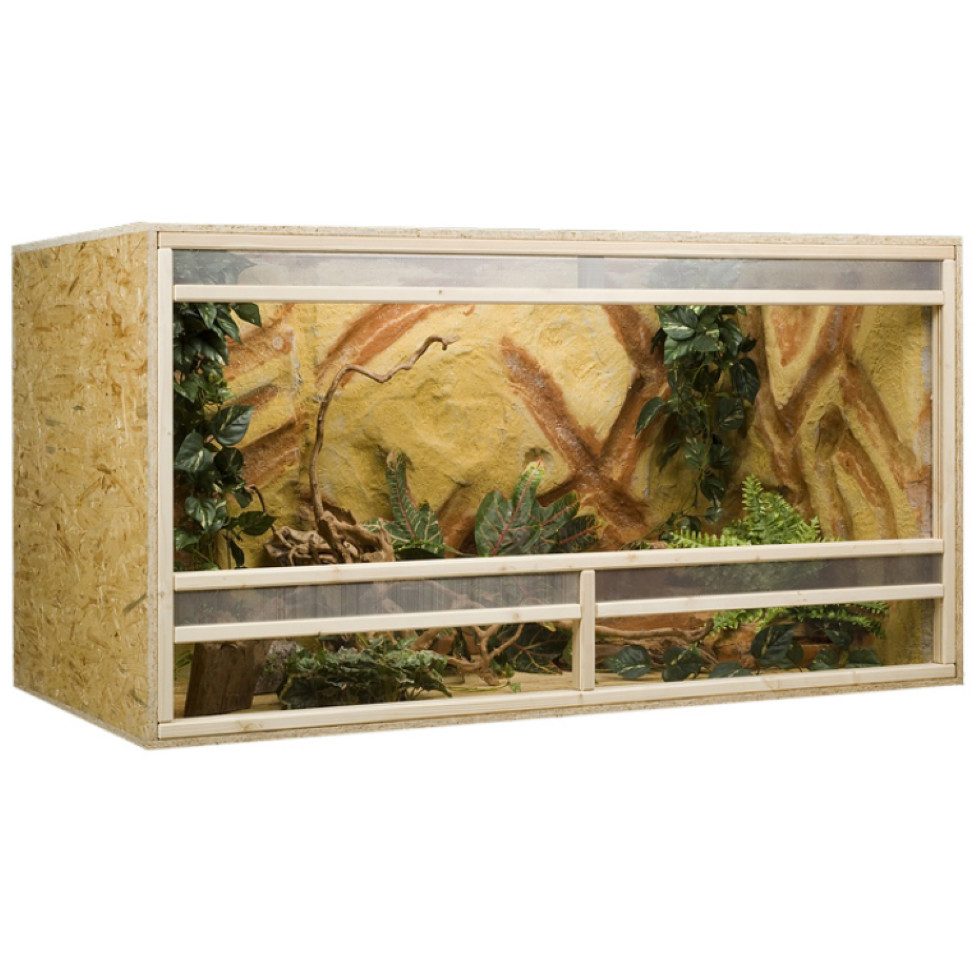 M&S Reptilien Terrarium Holzterrarium 150x80x80cm mit Frontbelüftung