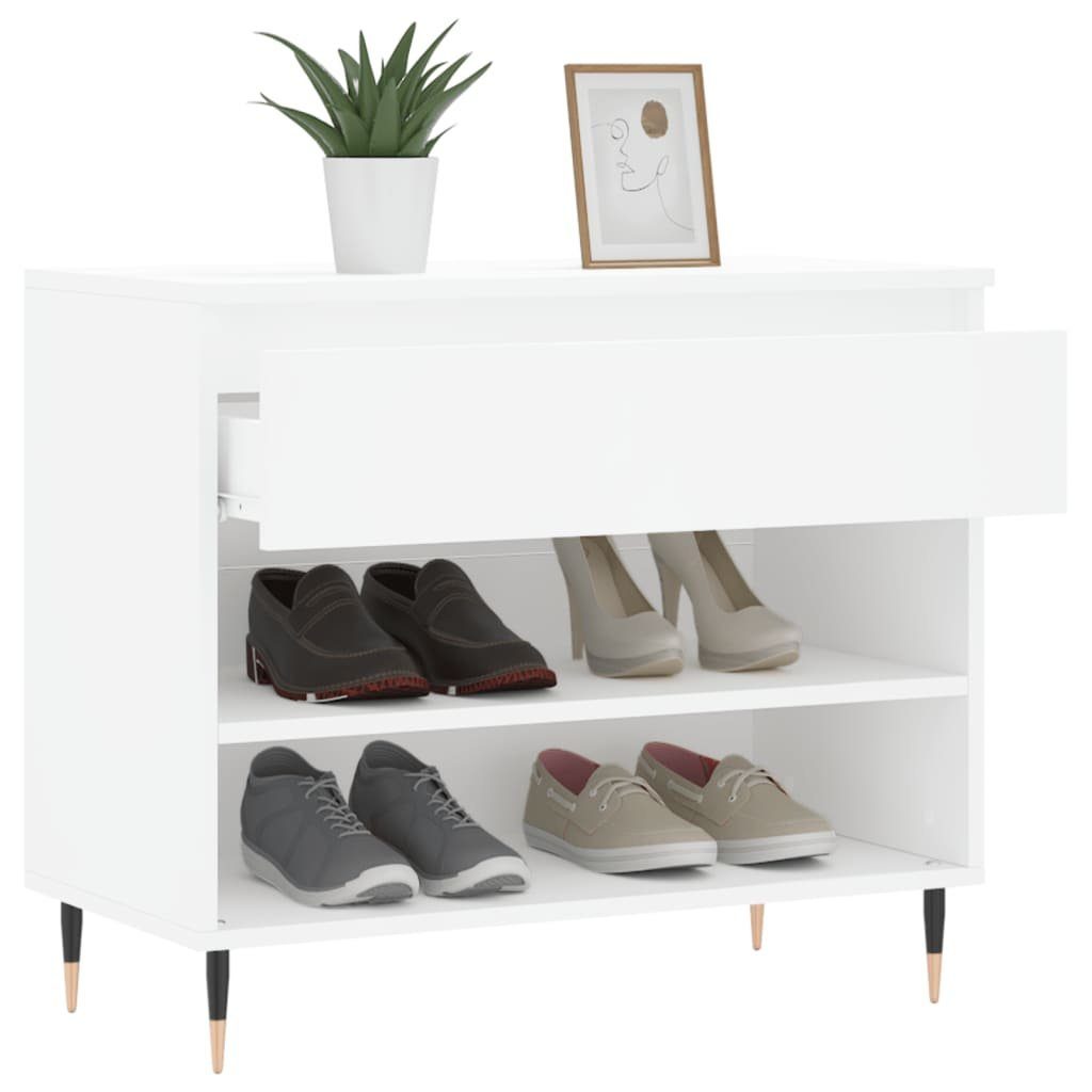 Schuhschrank NA Schuhregal Weiß 70x36x60 cm Spanplatte