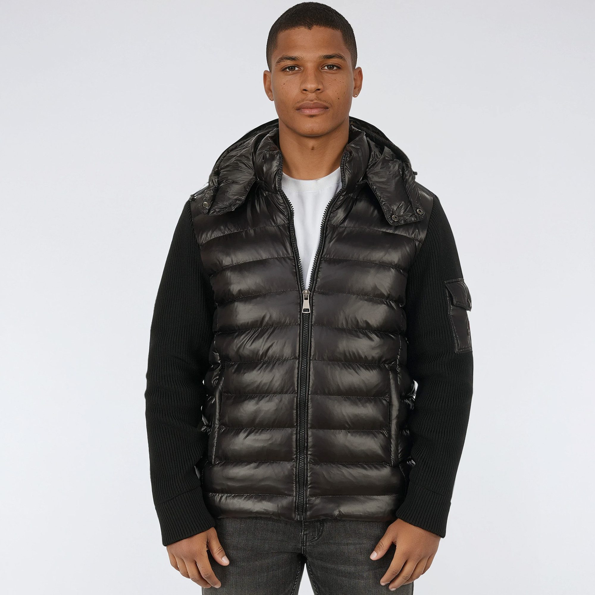 BLACKROCK Hybridjacke Steppjacke Herren, Winterjacke mit Kapuze, Wintermant günstig online kaufen