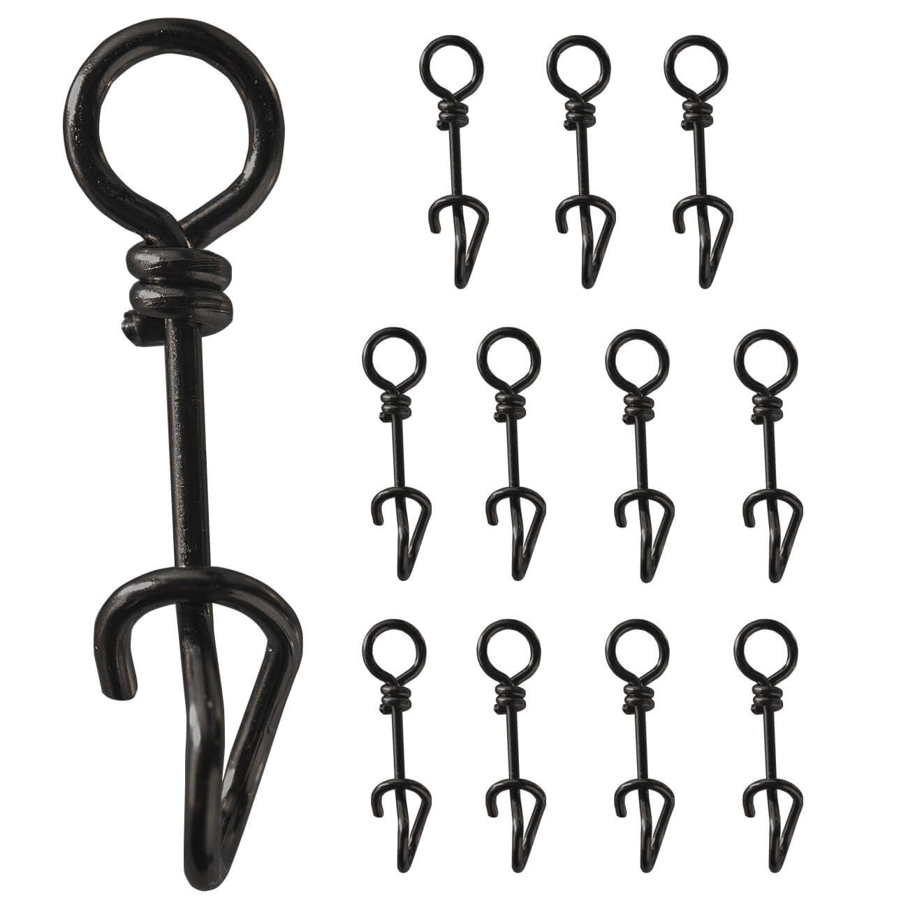 Cross Lock Snap BKK Fast Spiral Snap 32 Karabiner Schwarz