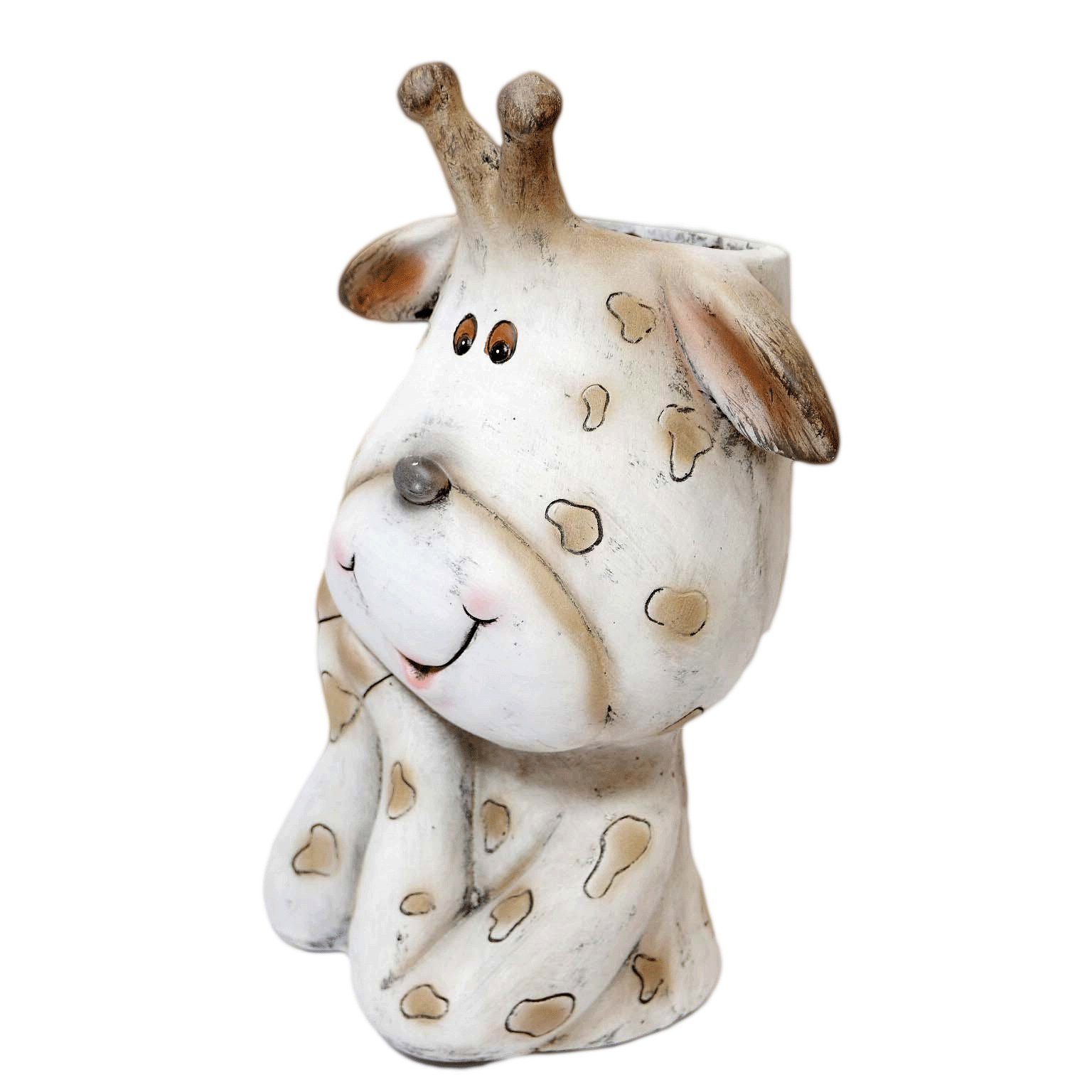 B&S Blumentopf Blumentopf Pflanzer Kuh aus Magnesia für Innentöpfe bis zu Ø 14 cm (1 St)