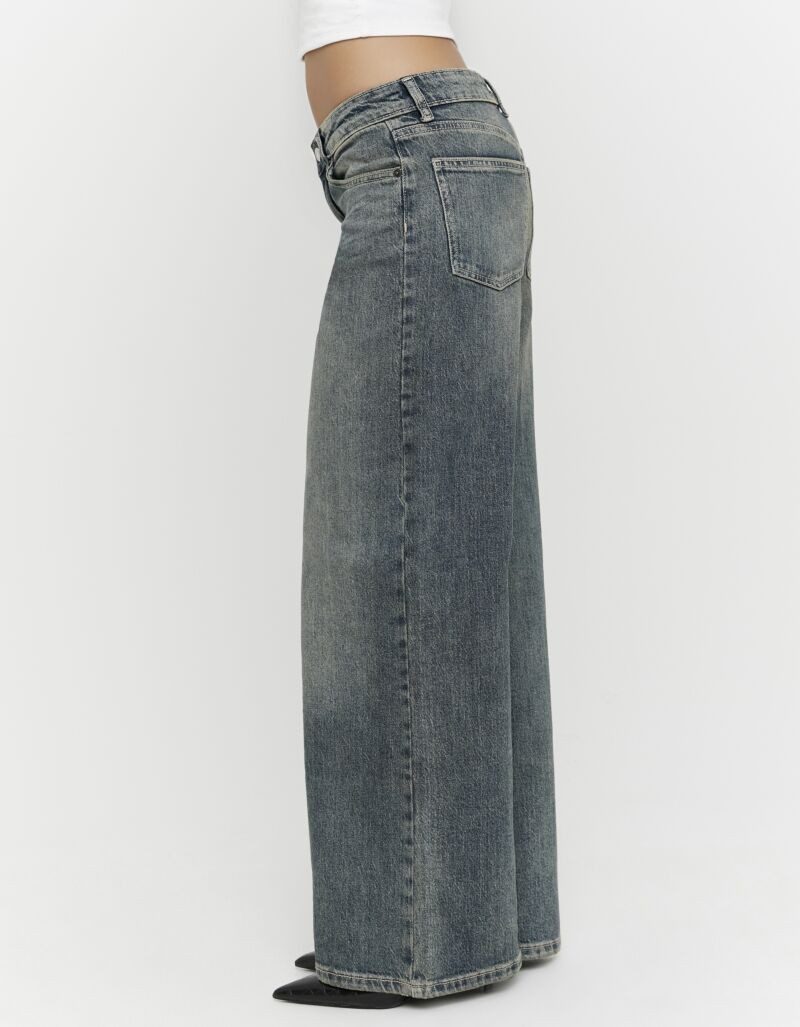 Tally Weijl Loose-fit-Jeans SPADEWACKIE5 Baumwollmischung, Mid Waist