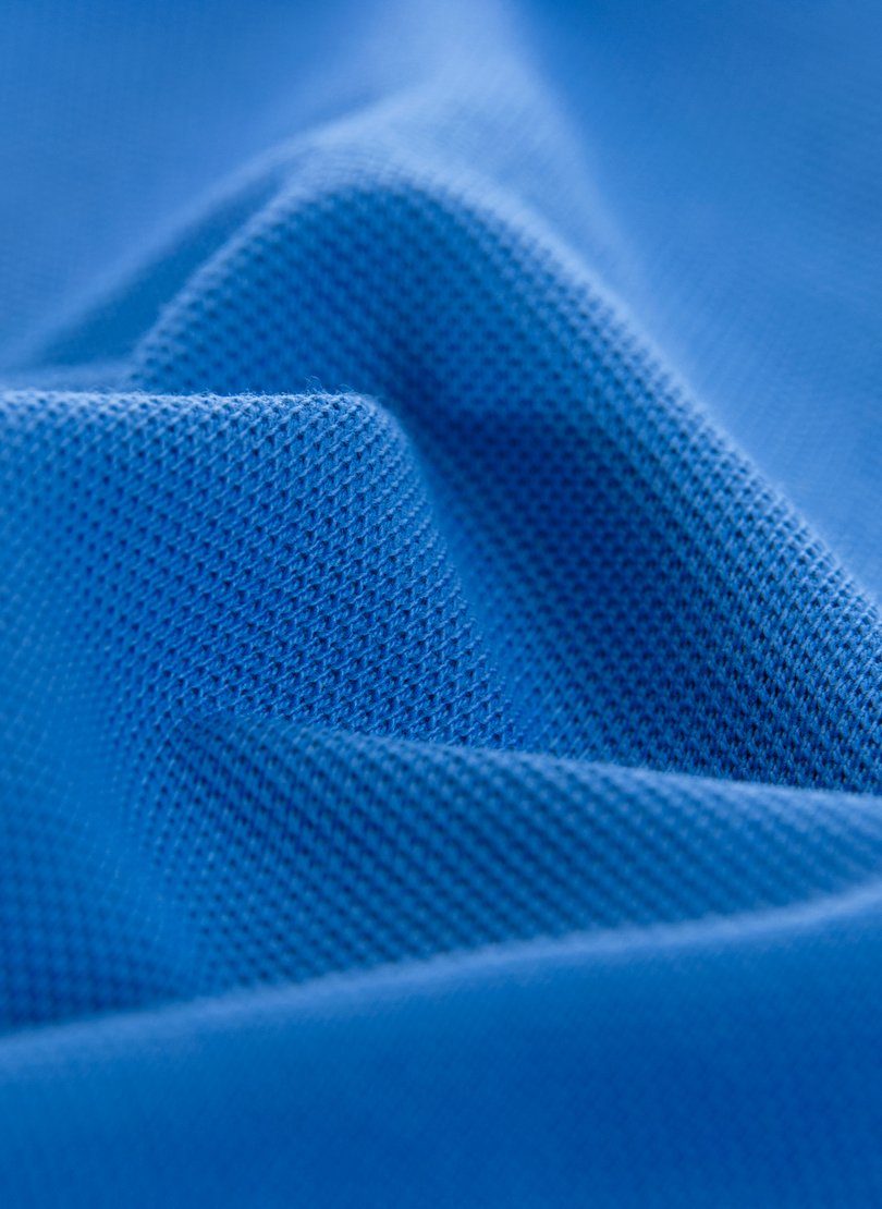 TRIGEMA Trigema Poloshirt Poloshirt electric-blue Piqué DELUXE