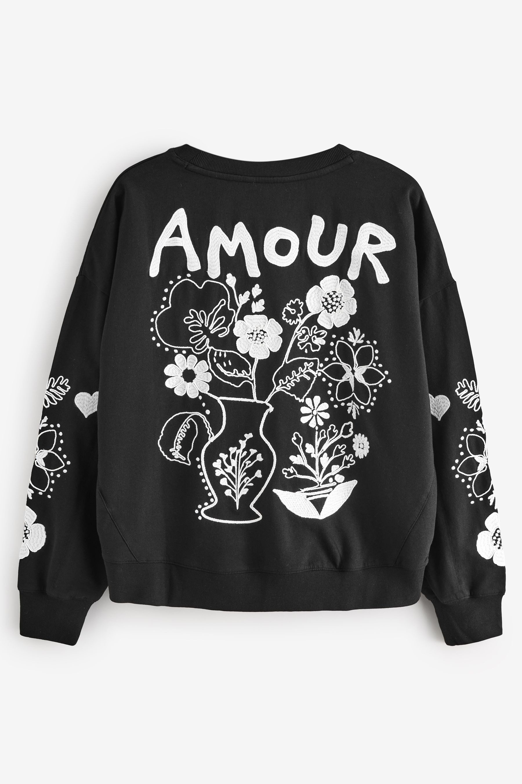 Next Sweater Sweatshirt mit Stickerei, Amore günstig online kaufen