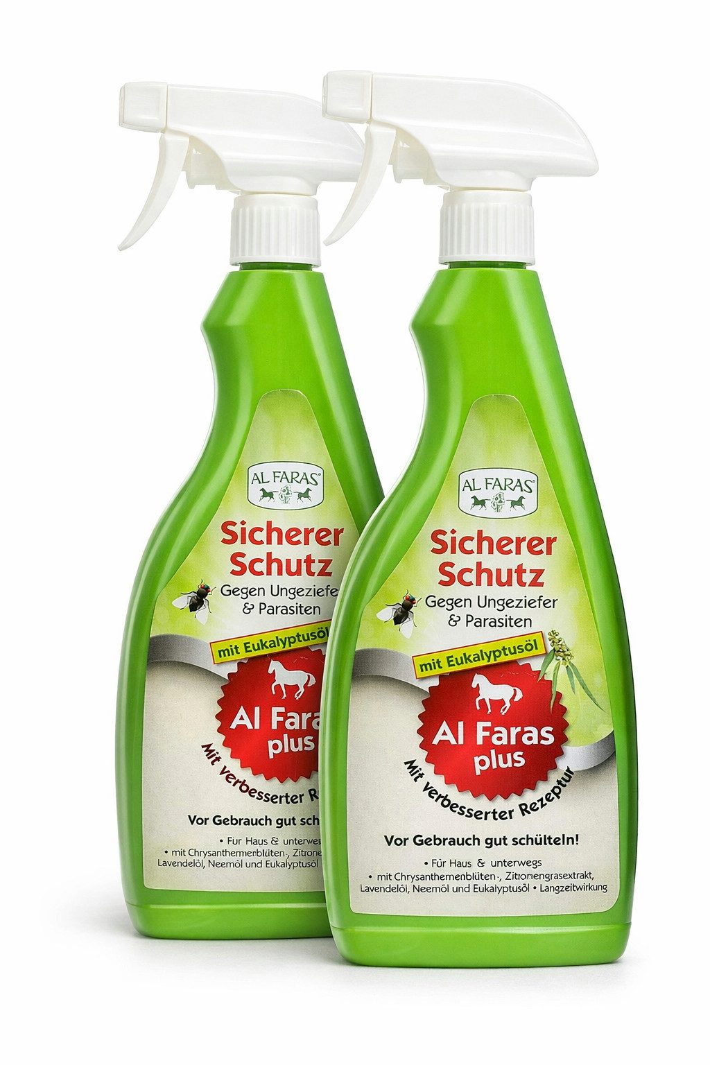 AQUA CLEAN Insektenspray AL FARAS Insektenschutz für Umgebung & Oberflächen 2x 500ml, 1 l