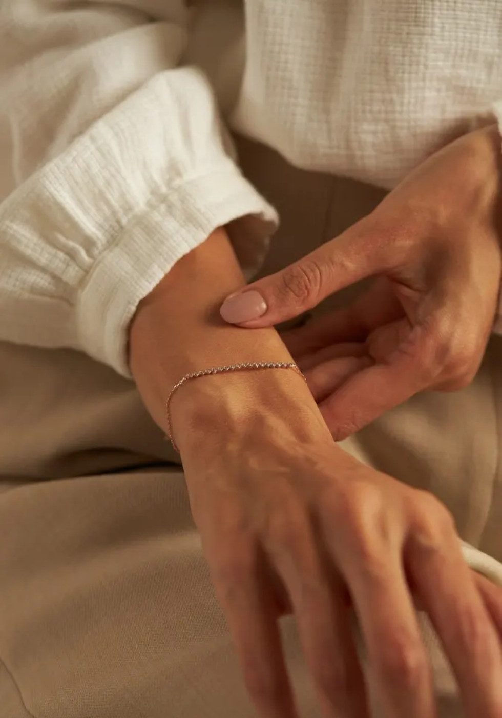 Einzelstück Armkette Beaded Armkette 925 Sterling Silber günstig online kaufen