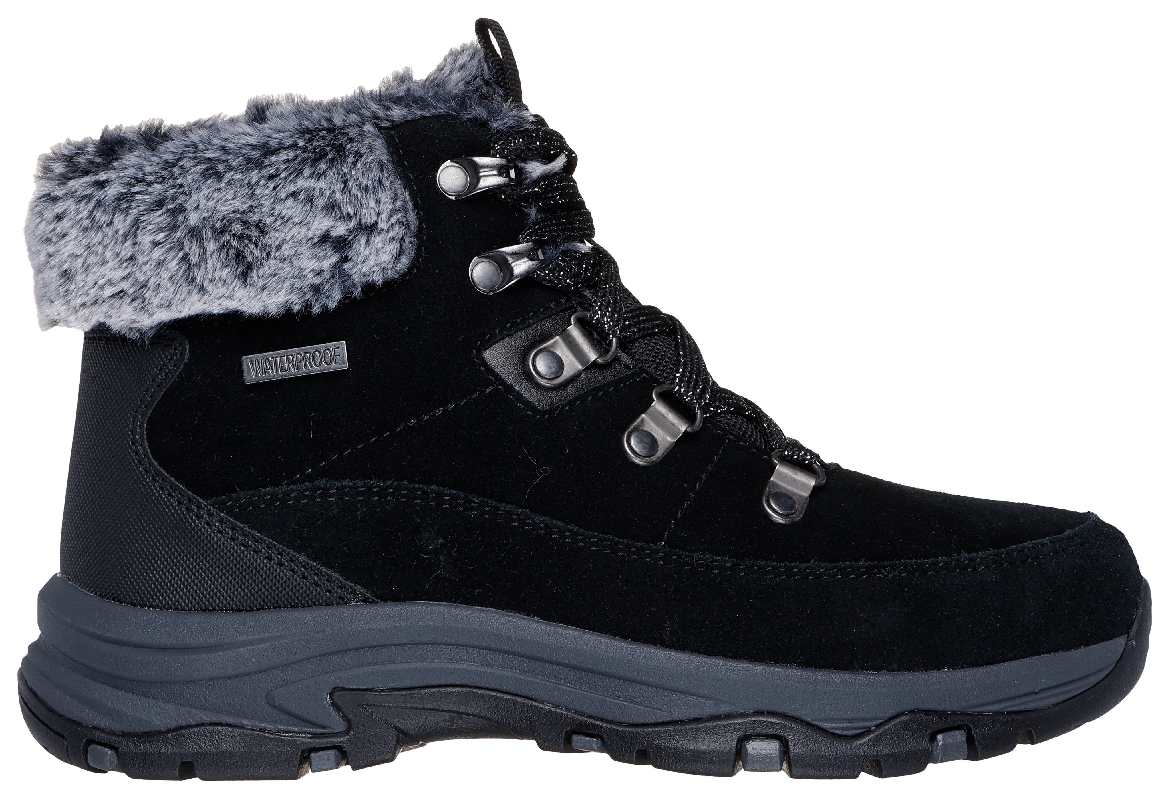 Skechers TREGO-SNOW WORRIES Winterboots Chunky Boots, Freizeitschuh, Winterstiefel mit Plateausohle