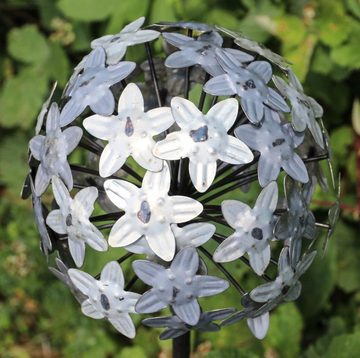 PassionMade Gartenstecker Rankstab Allium Pusteblume Dekostecker Garten Deko 208 aus metall, Outdoor geeignet, Handarbeit