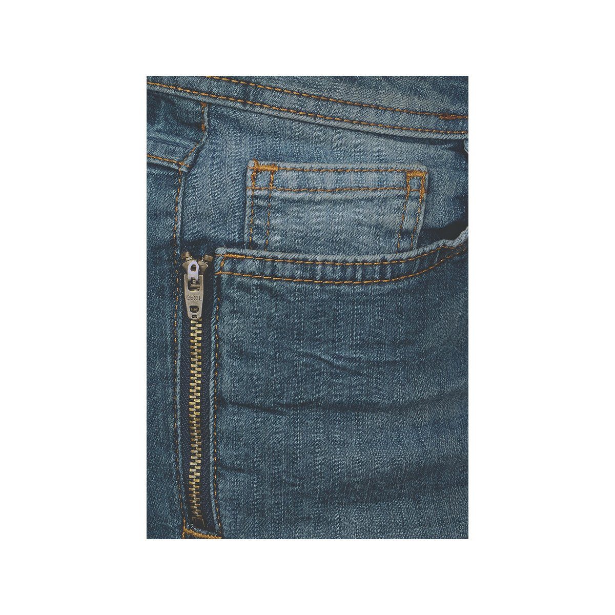 (1-tlg) Cecil blau Slim-fit-Jeans