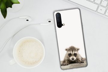 MuchoWow Handyhülle Waschbär - Tiere - Jungen - Mädchen, Phone Case, Handyhülle OnePlus Nord CE 5G, Silikon, Schutzhülle