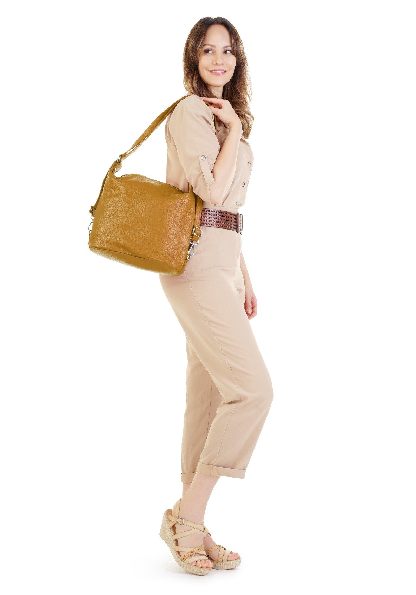 Samantha Look Shopper, echt Leder, Made in Italy
