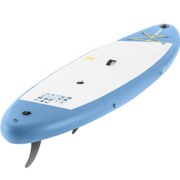 Gymrex Inflatable SUP-Board Stand Up Paddleboard SUP-Board aufblasbar 105 kg hellblau Doppelkammer