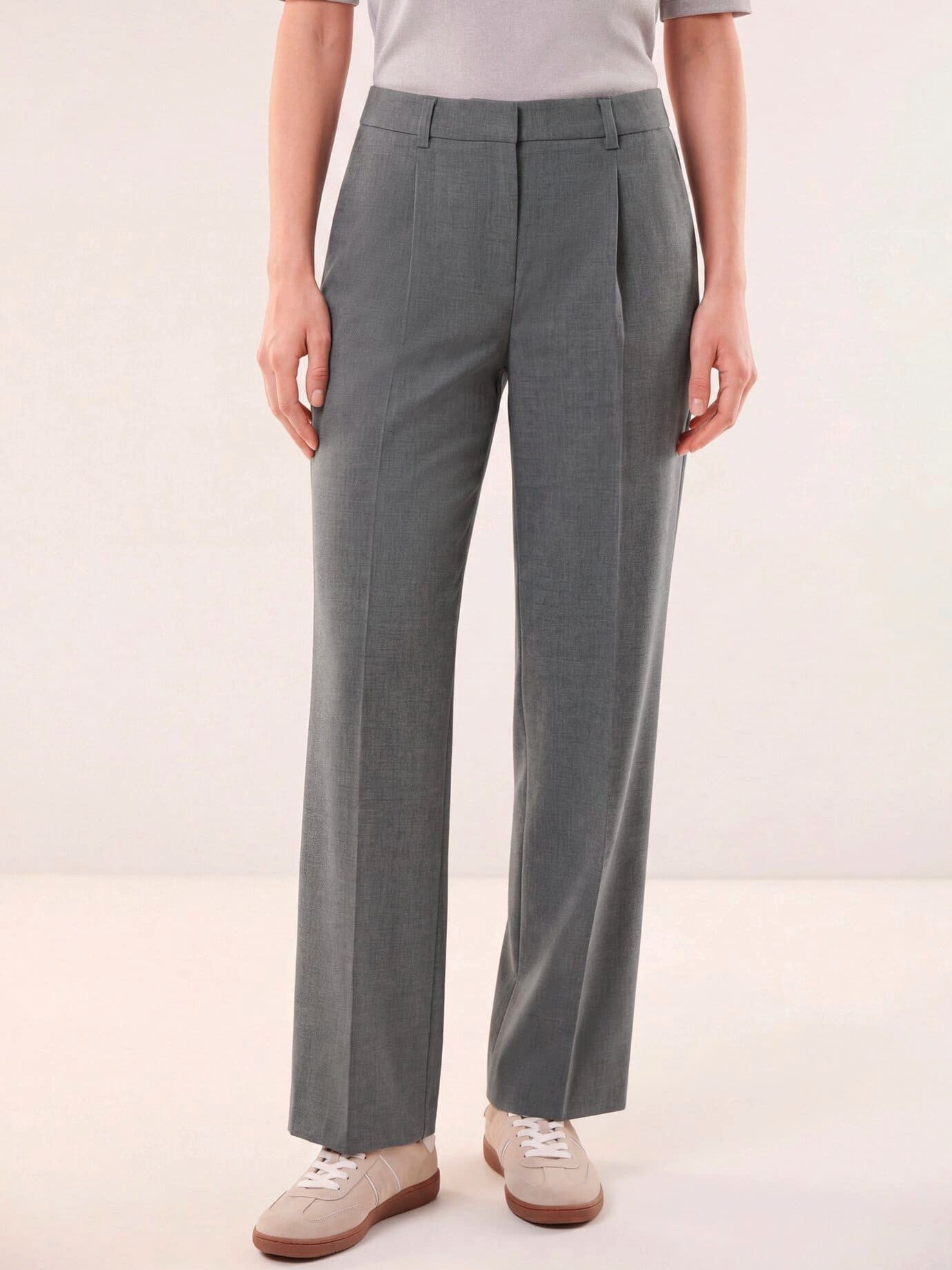 Walbusch Marlene-Hose Damen Marlene Kofferhose Regular fit, elegant