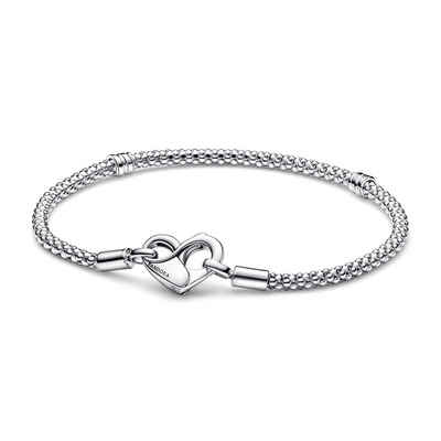 Pandora Perlenarmband Pandora Armband Studded Chain 592453C00-21 Silber