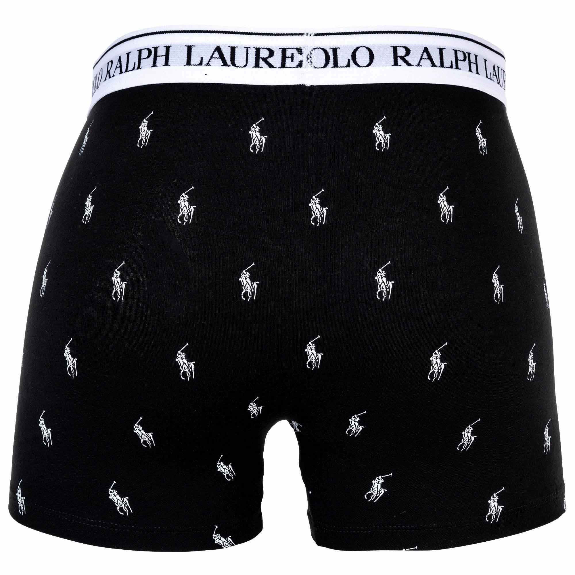 5er - Pack Schwarz/Grau/Weiß TRUNK-5 Herren Boxer CLSSIC Shorts, Ralph Lauren Polo Boxer